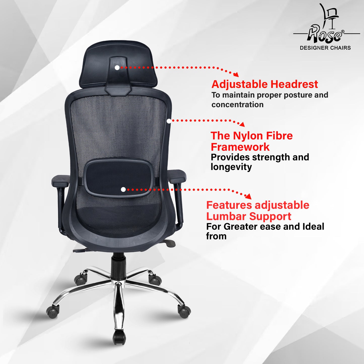 ROSE® Hauwk High Back Office Chair