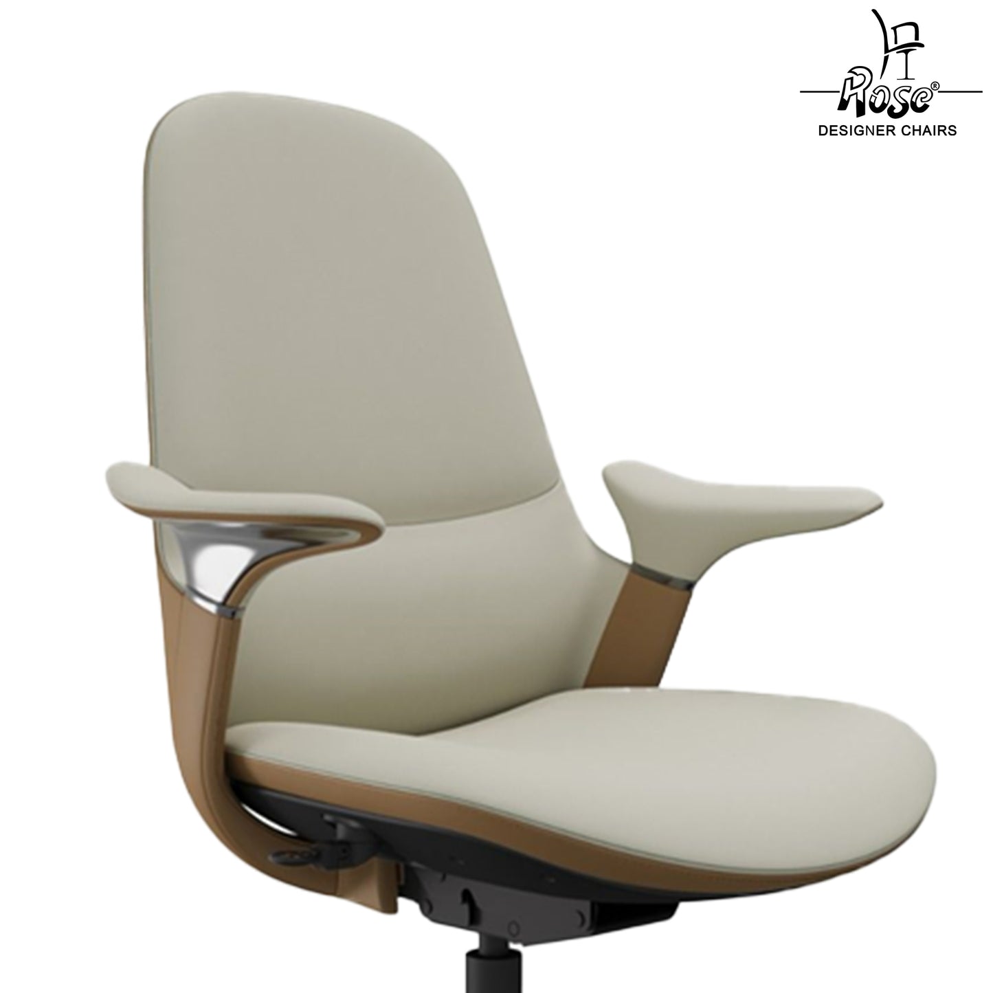 Rose Sofira Luxurious Mid Back Chair ( White )