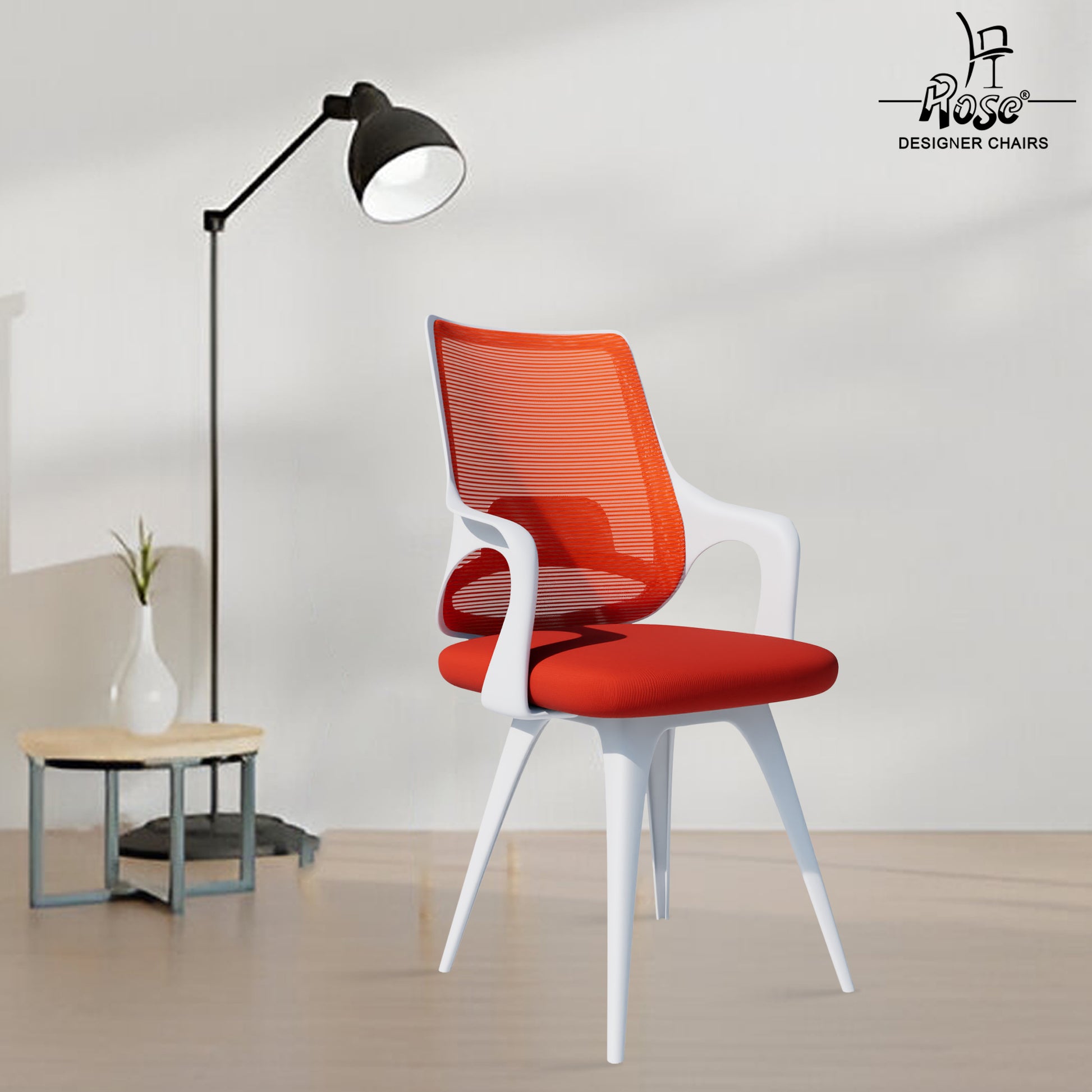 Mono white and orange