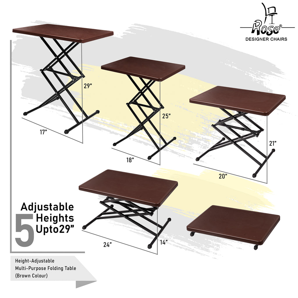 Multi-Purpose Laptop Table(Brown) Set of 1 Features 2