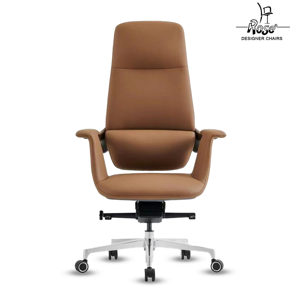 Rose Amman Luxurious High Back Chair ( Brown)