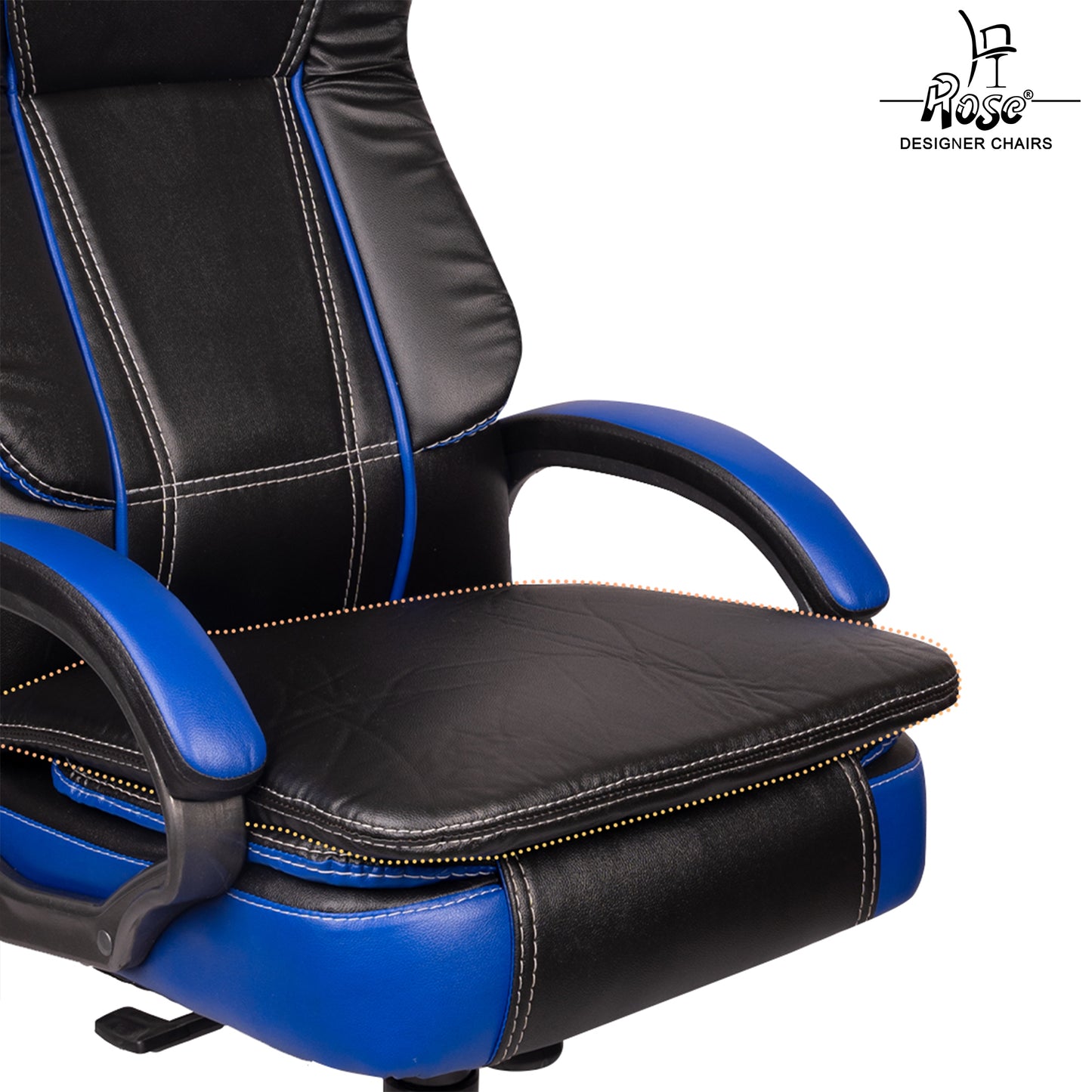 ROSE® Faux Leather Seat Cushion Ergonomic Comfort