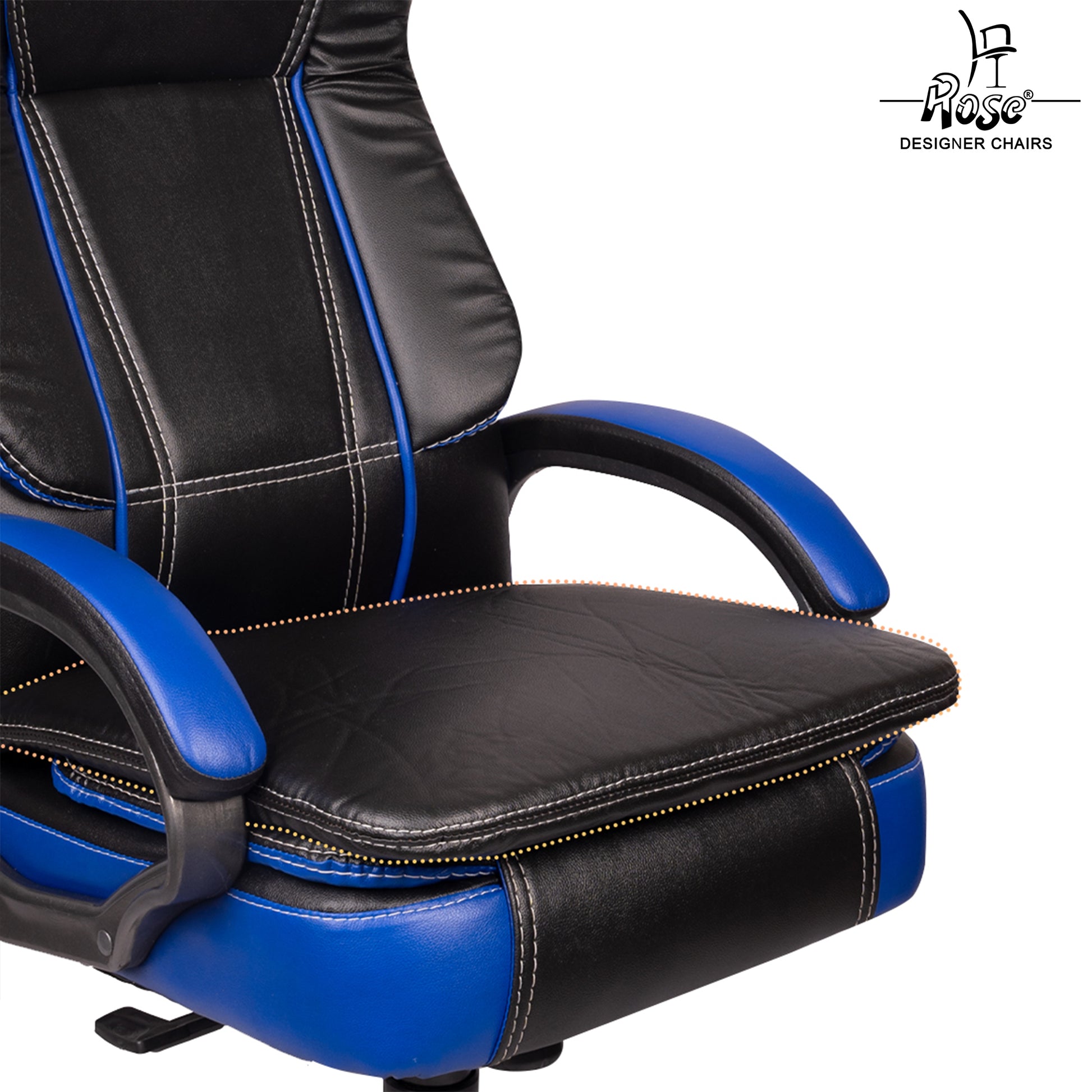 ROSE® Faux Leather Seat Cushion Ergonomic Comfort