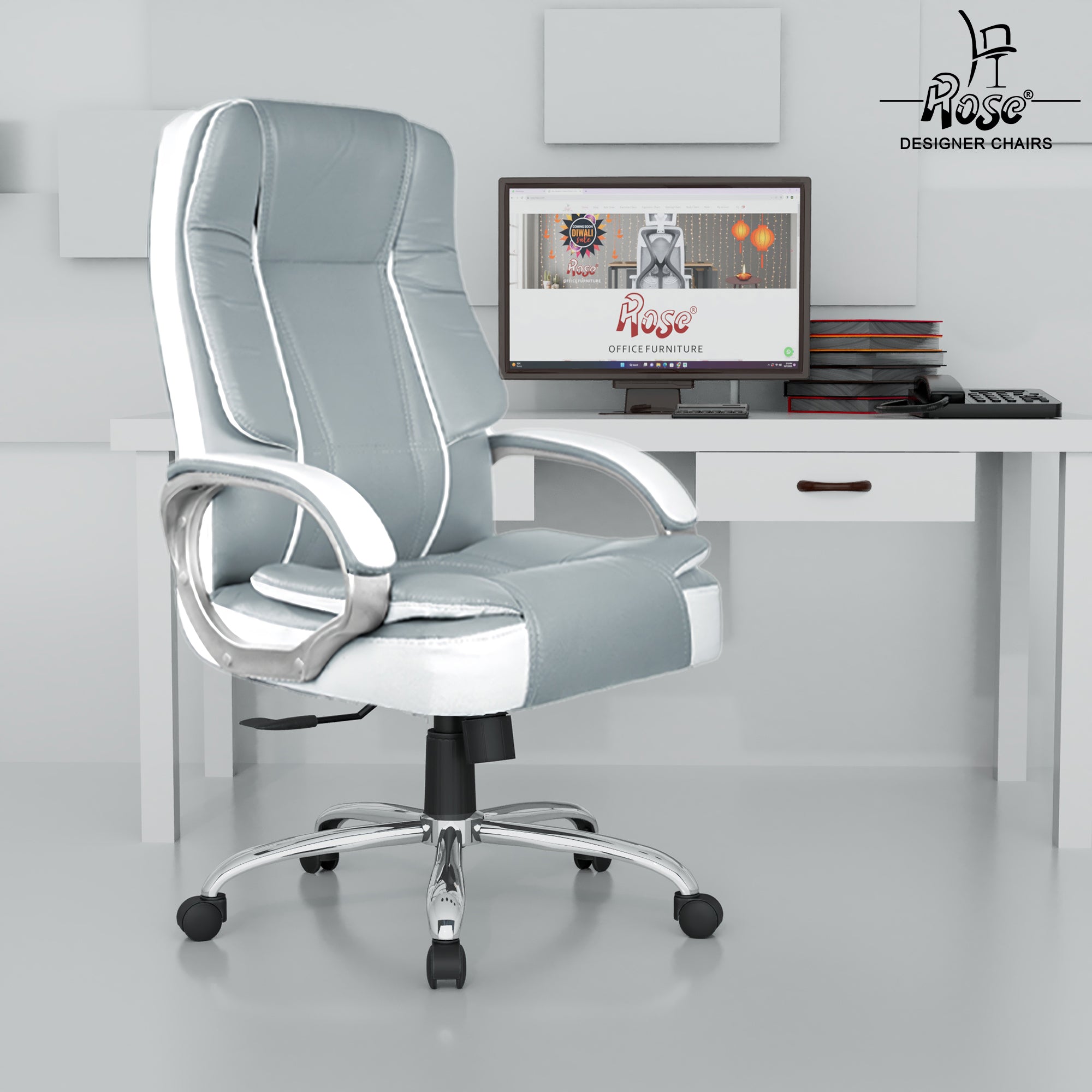 rose　チェア3点 ROSE® SpaceX HB Office Chair | Leatherette – Rose Designer Chairs