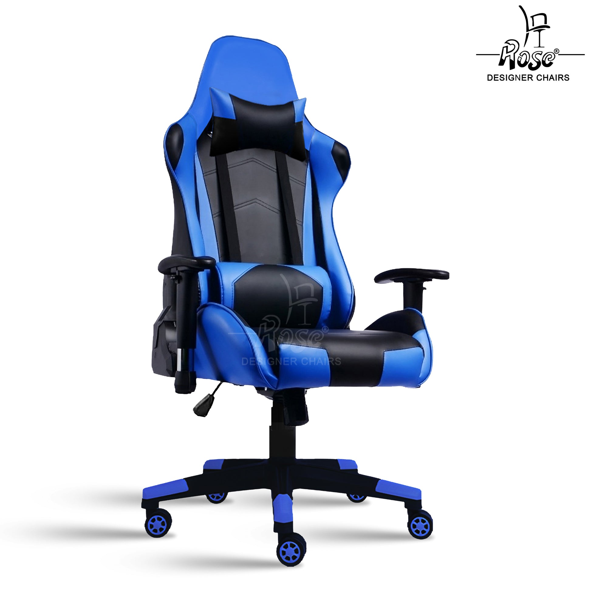 ROSE® Up Gaming with Multi-Functional Ergonomic Gaming Chair (Blue)