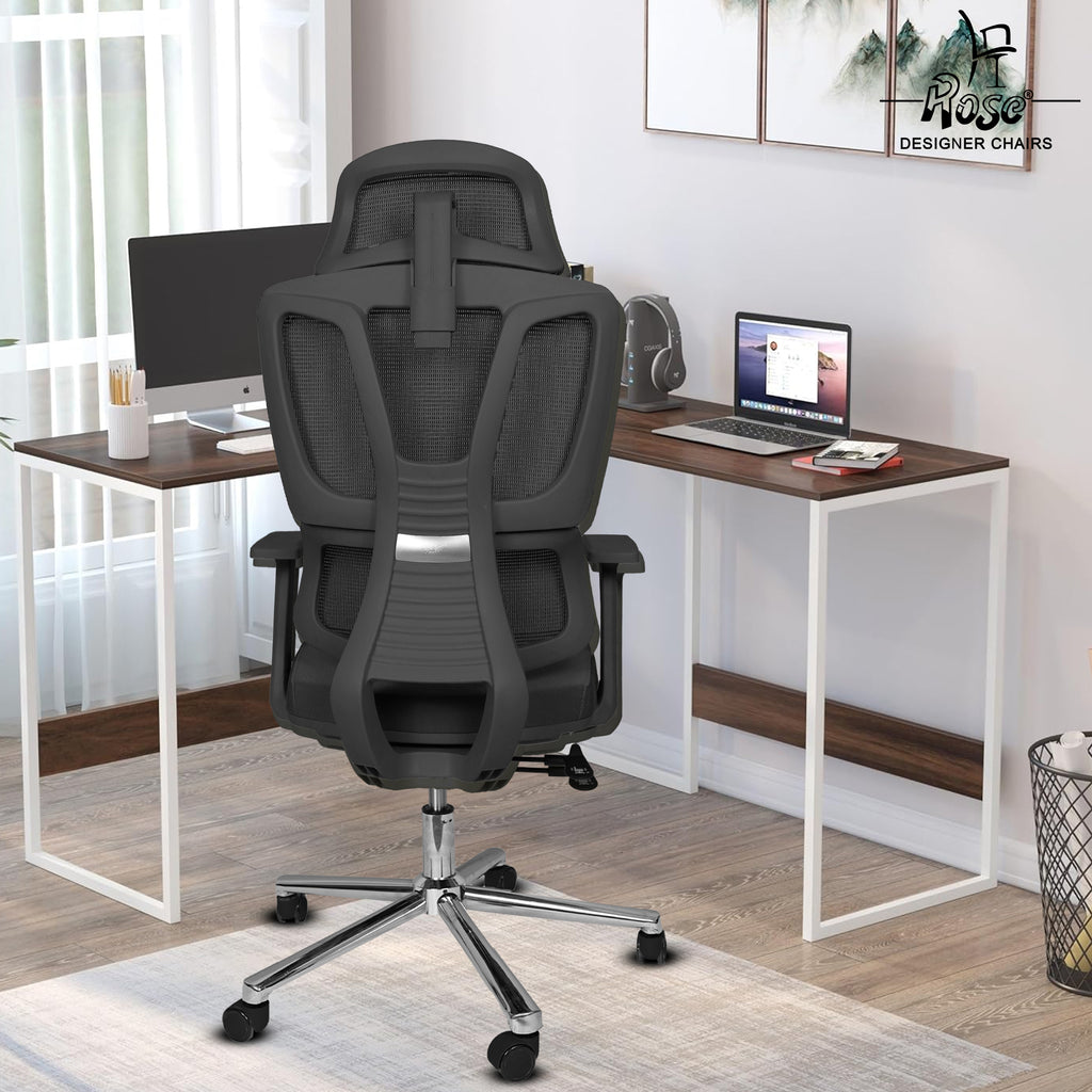  Canary Premium Ergonomic Office Chair(Black Set of 1) Bg Img