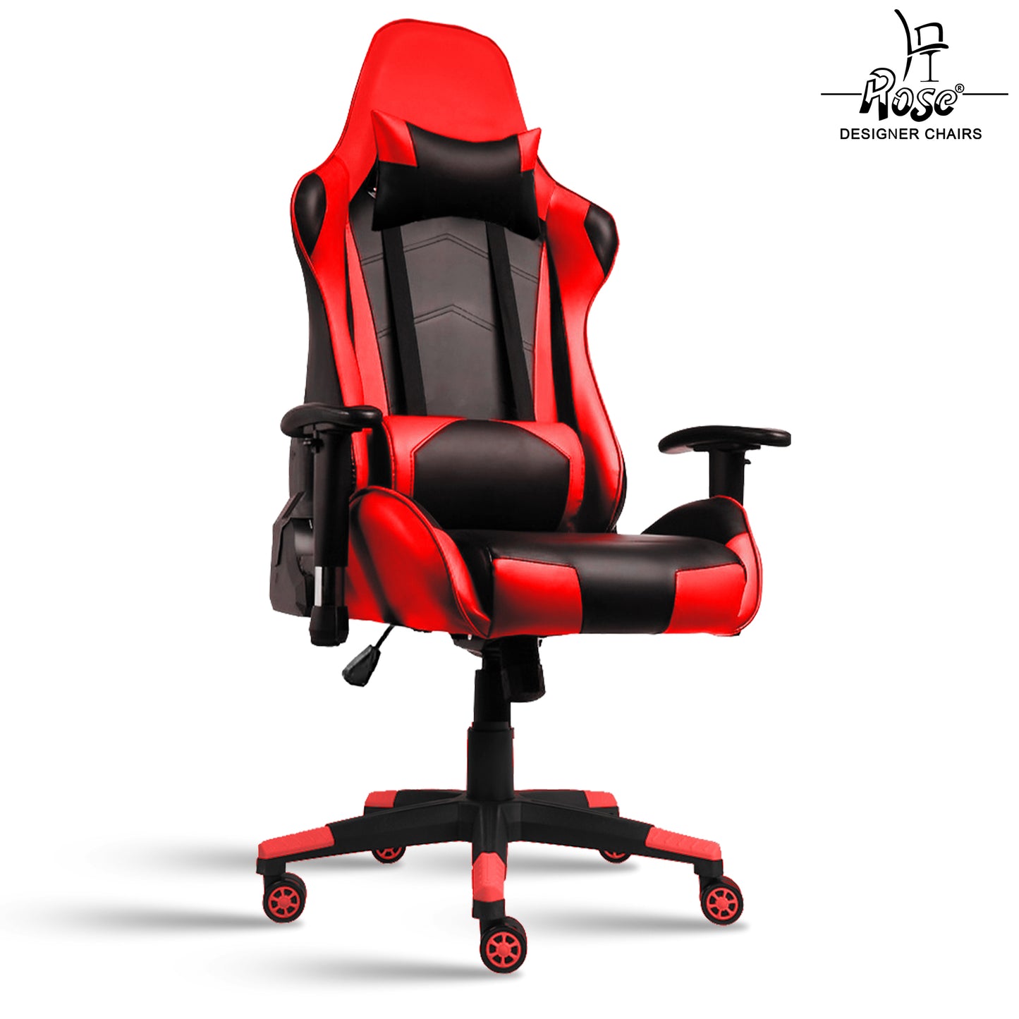 ROSE® Up Gaming with Multi-Functional Ergonomic Gaming Chair (Red)