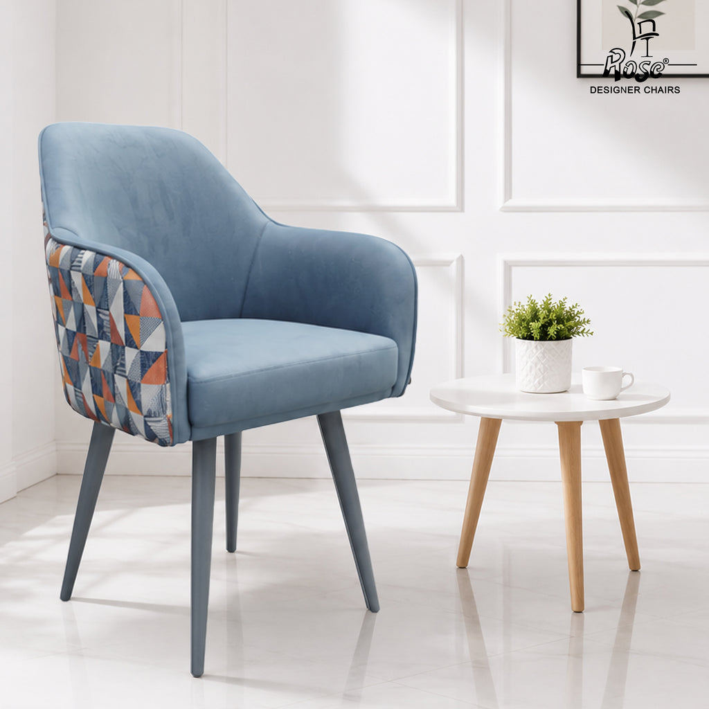 Paul Modern Upholstered Accent Dining Chair(Sky  Blue) Set of 1 Bg Img