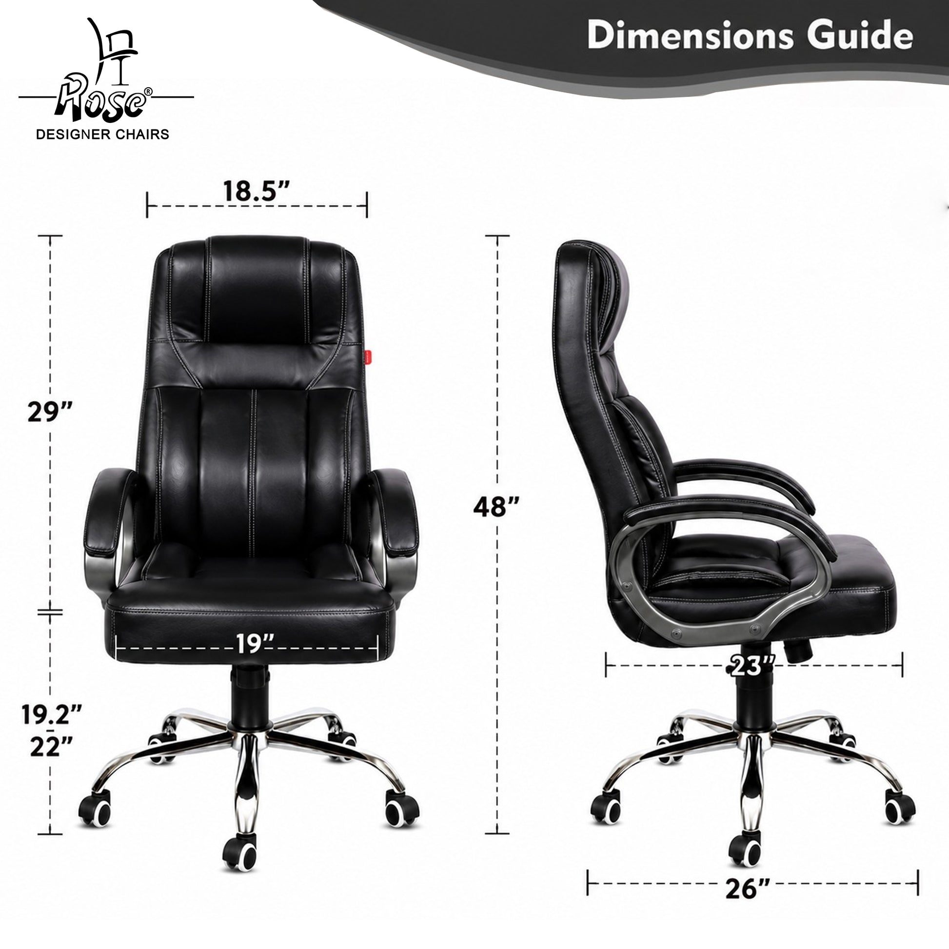 ROSE® 297 HB Office Chair | Leatherette