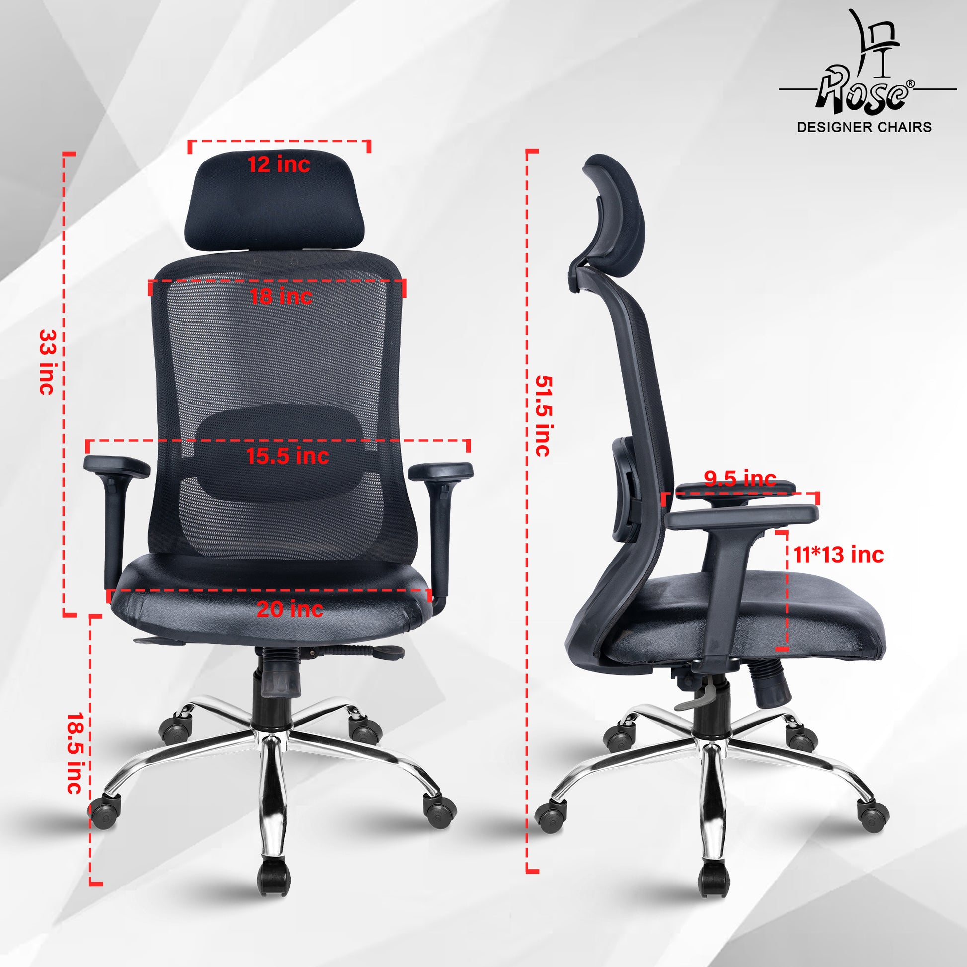 ROSE® Hauwk High Back Office Chair