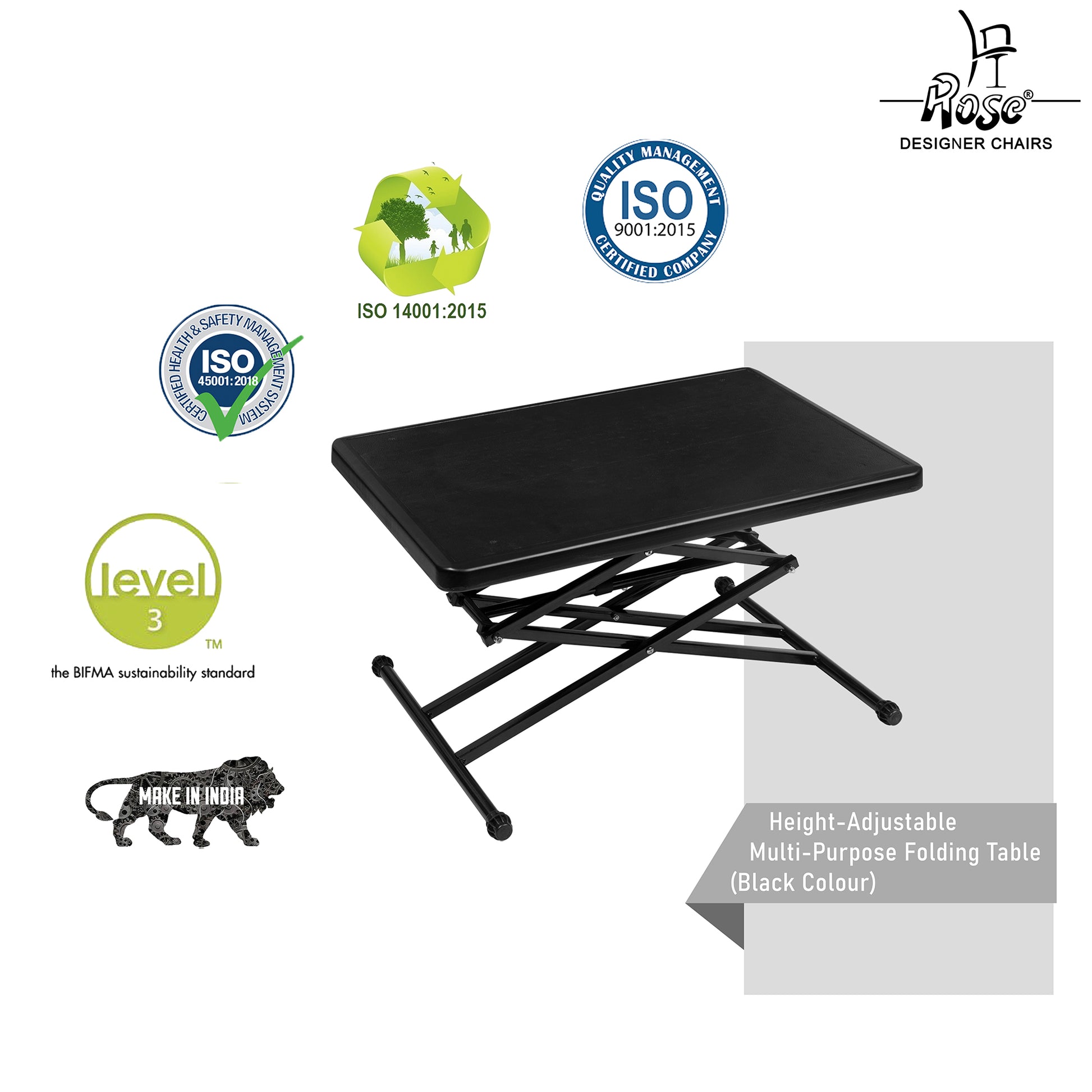 Multi-Purpose Laptop Table(Black) Set of 1 Services