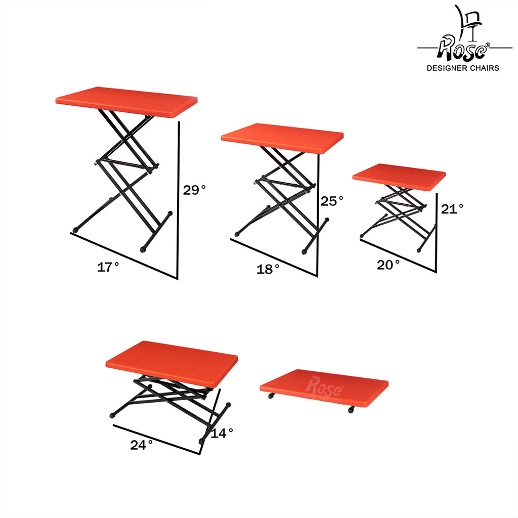 Multi-Purpose Laptop Table(Red) Set of Features