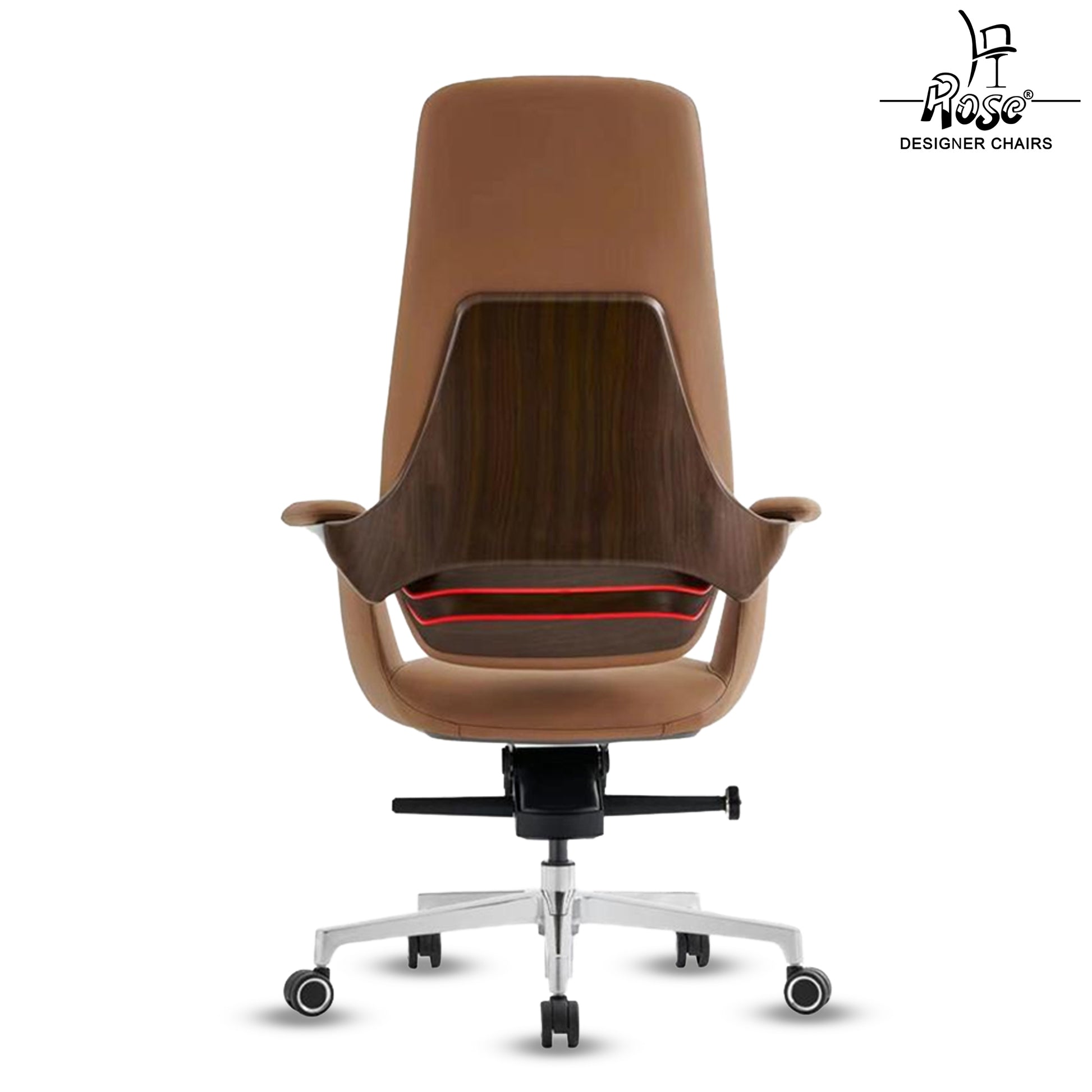 Rose Amman Luxurious High Back Chair ( Brown)