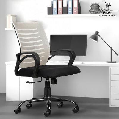 Mesh Mid-Back chair (Grey Elite) Set of 1 Bg Img