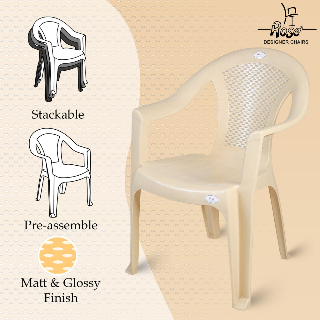 ROSE® Barry Plastic Chair | Indoor Outdoor Chair