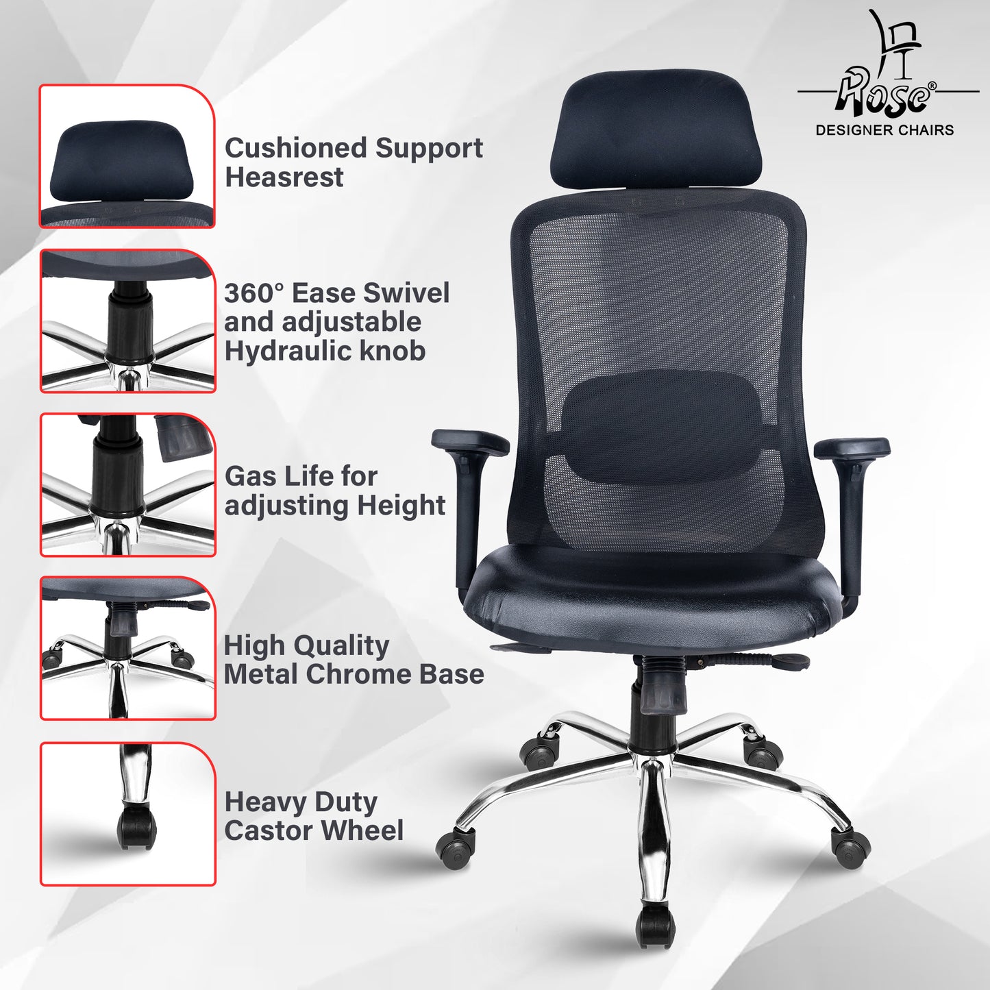 ROSE® Hauwk High Back Office Chair