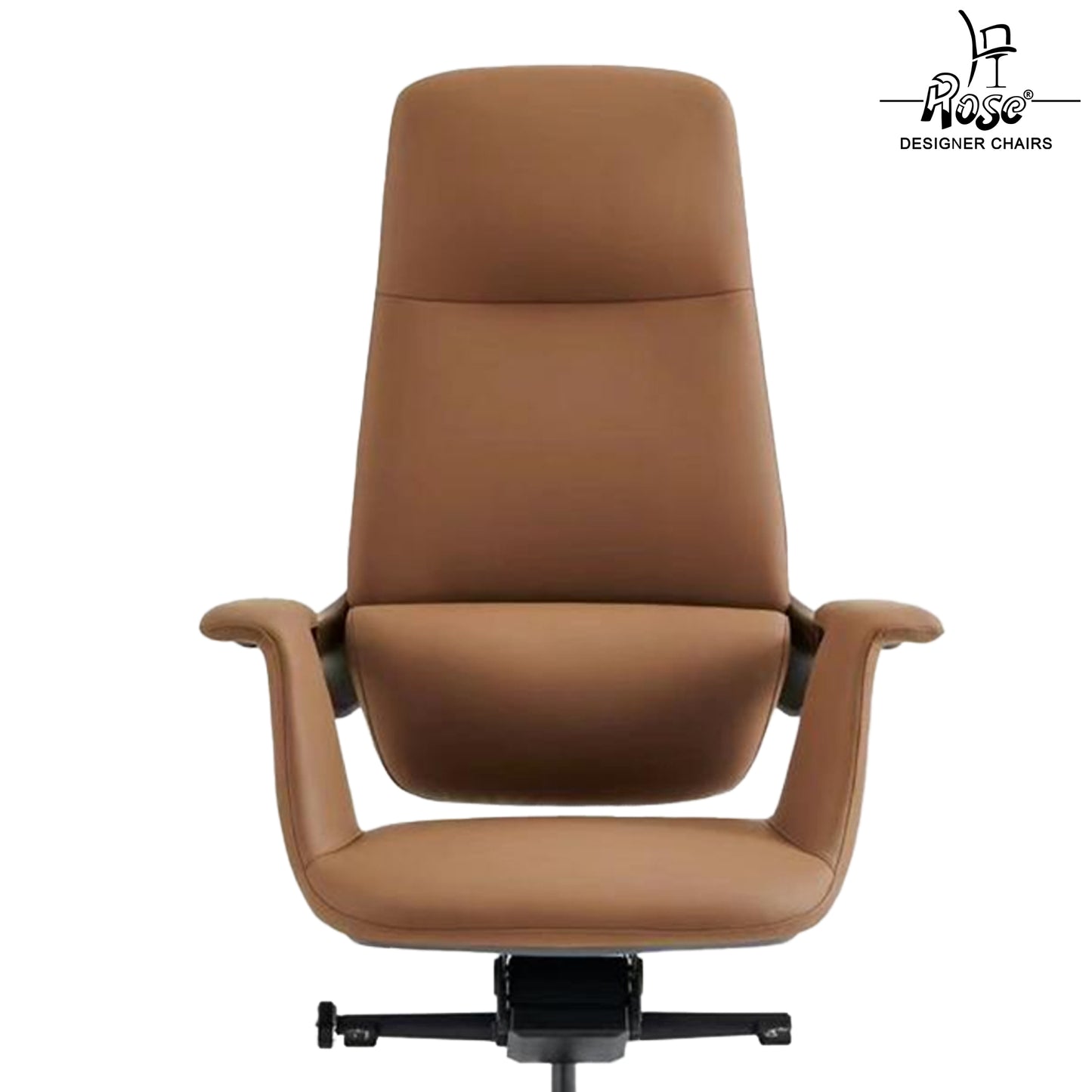 Rose Amman Luxurious High Back Chair ( Brown)