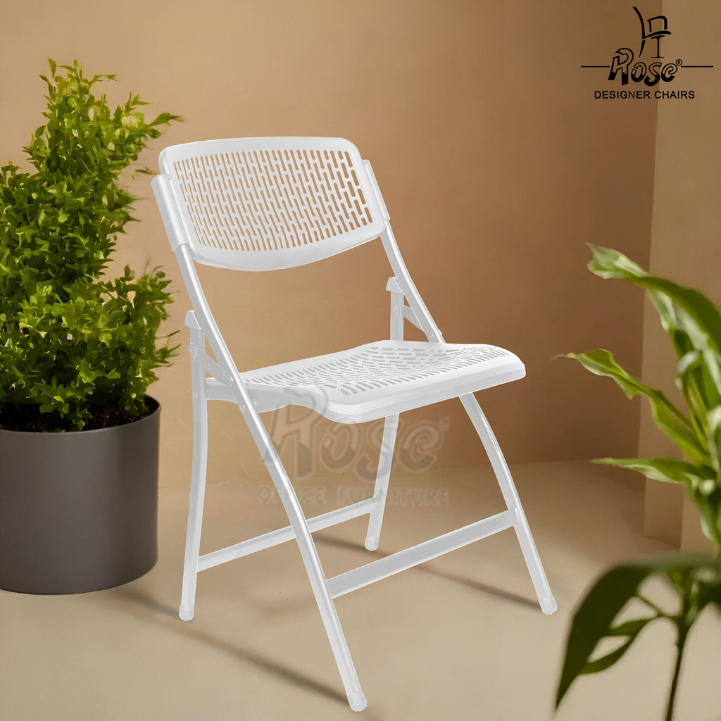 ROSE® Paris Folding Chair for Home | Lightweight, Portable, Balcony, Garden, Camping Chair | Indoor Outdoor Chair | Restaurant Chair
