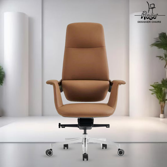Rose Amman Luxurious High Back Chair ( Brown)