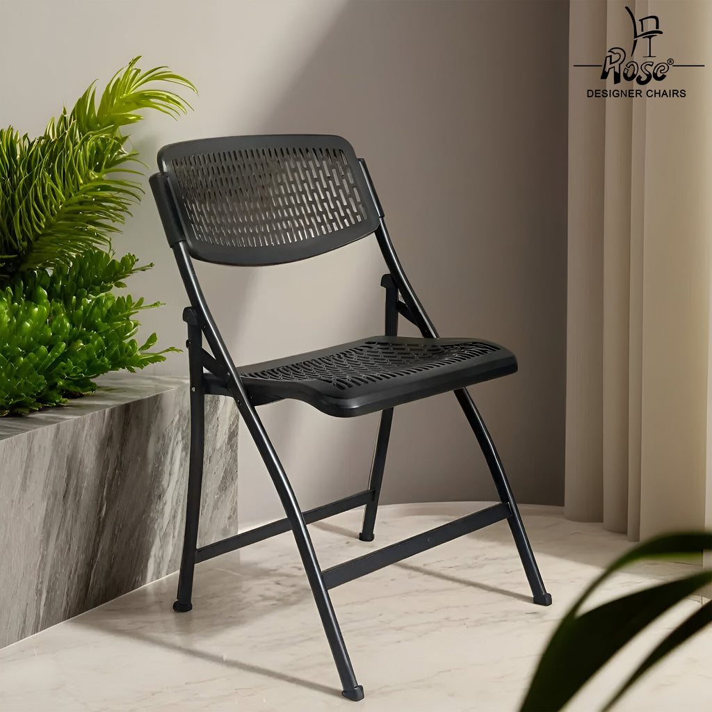 ROSE® Paris Folding Chair for Home | Lightweight, Portable, Balcony, Garden, Camping Chair | Indoor Outdoor Chair | Restaurant Chair