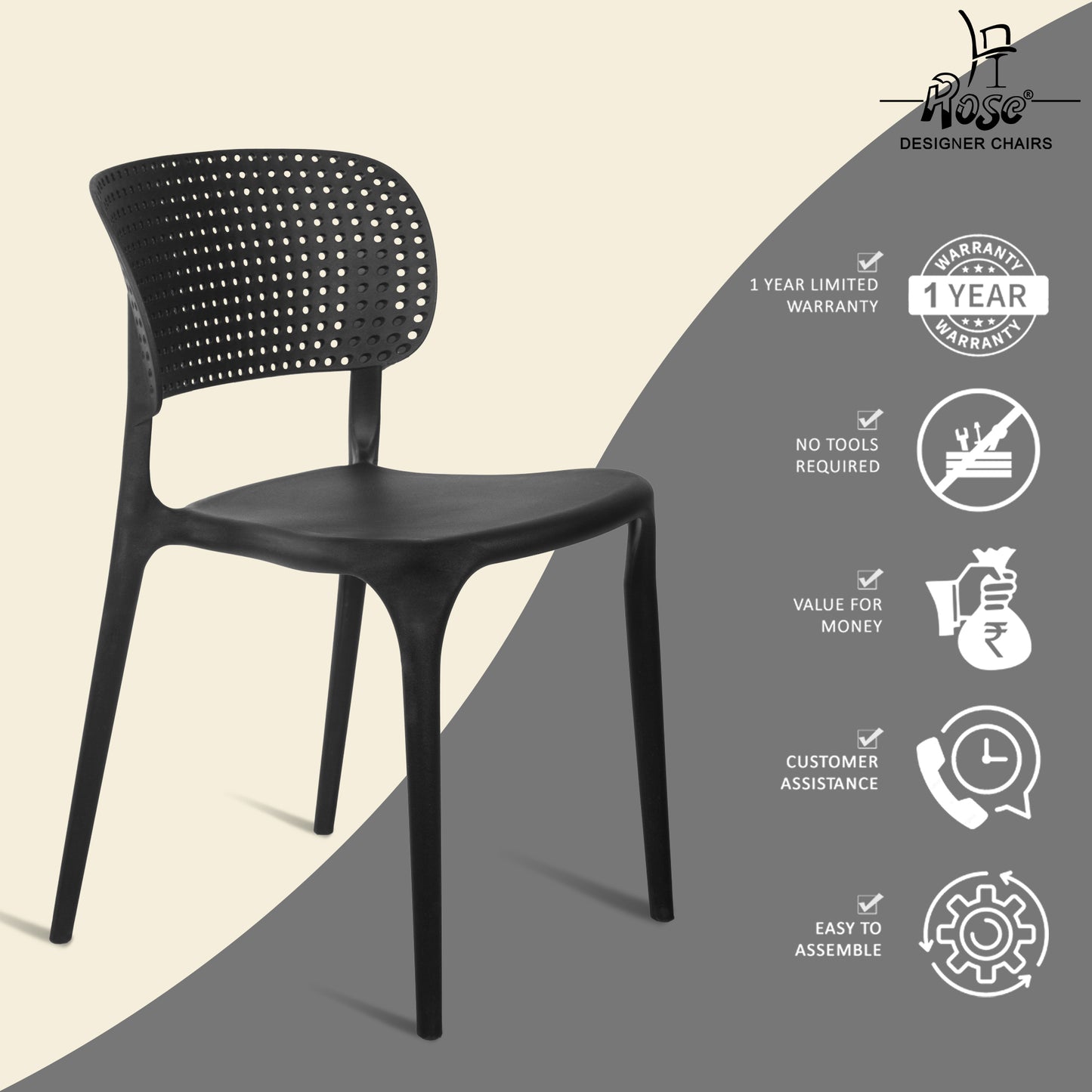 Evaa Black set of 04