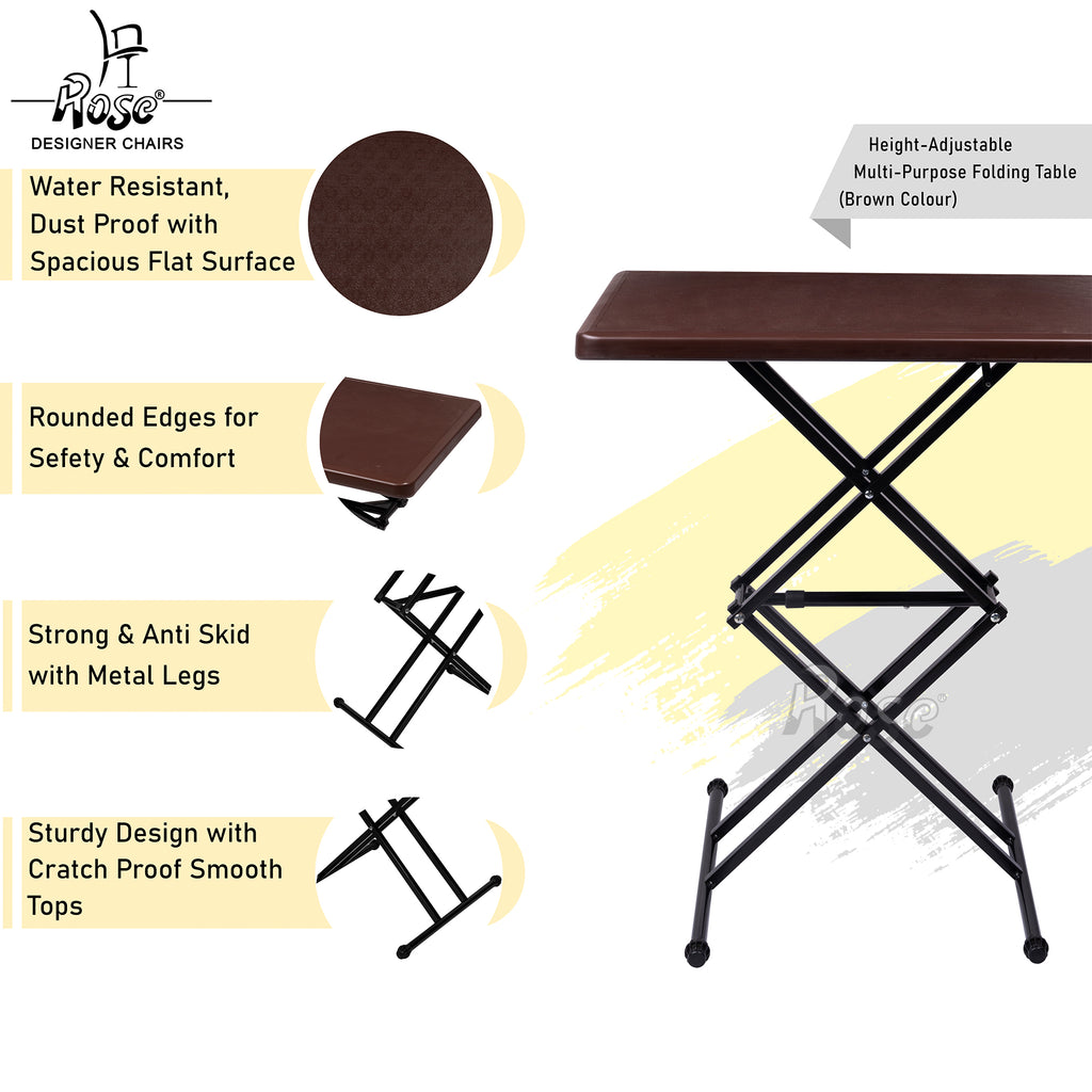 Multi-Purpose Laptop Table(Brown) Set of 1 Features
