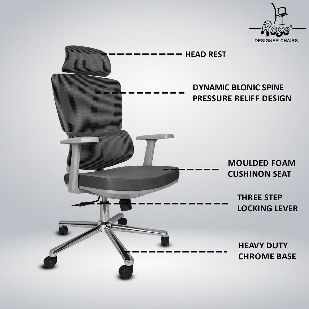  Canary Premium Ergonomic Office Chair(Gre Set of 1) Features 2