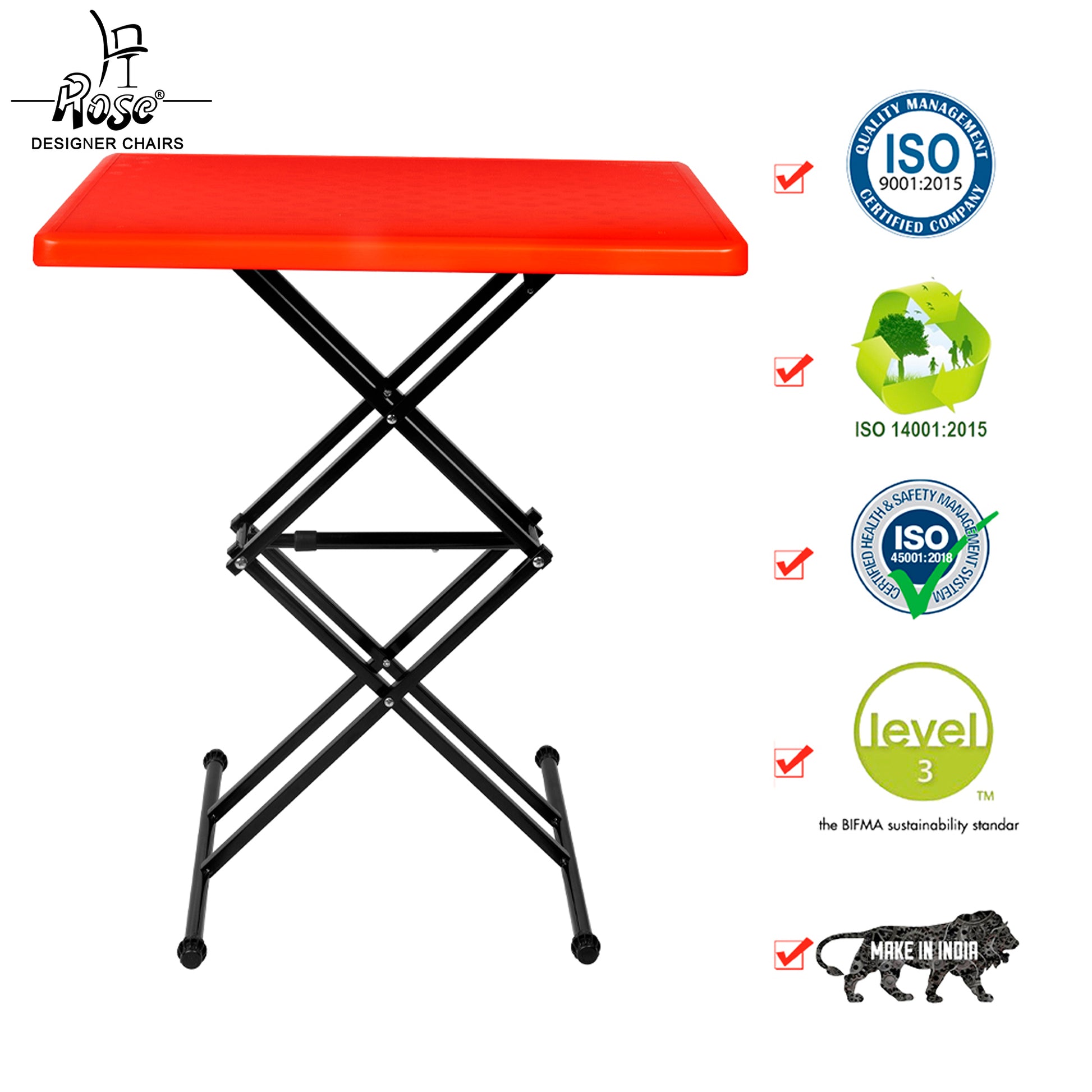 Multi-Purpose Laptop Table(Red) Set of Service 2