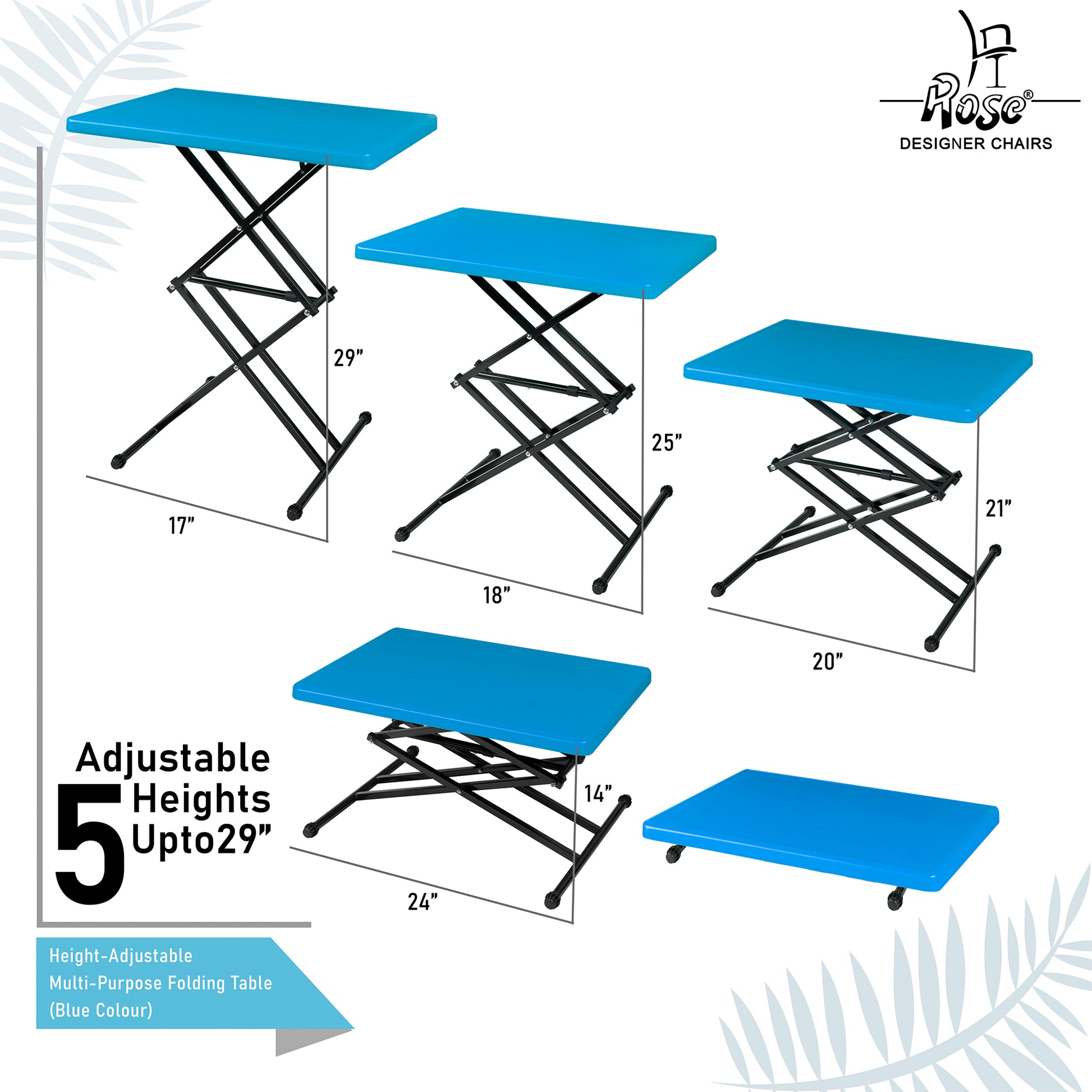 Multi-Purpose Laptop Table(Blue) Set of 1 Features 2