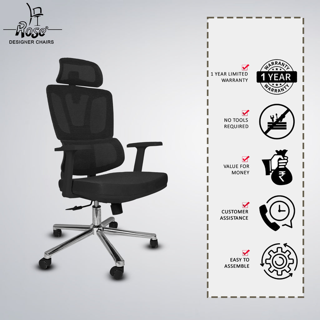  Canary Premium Ergonomic Office Chair(Black Set of 1) Services