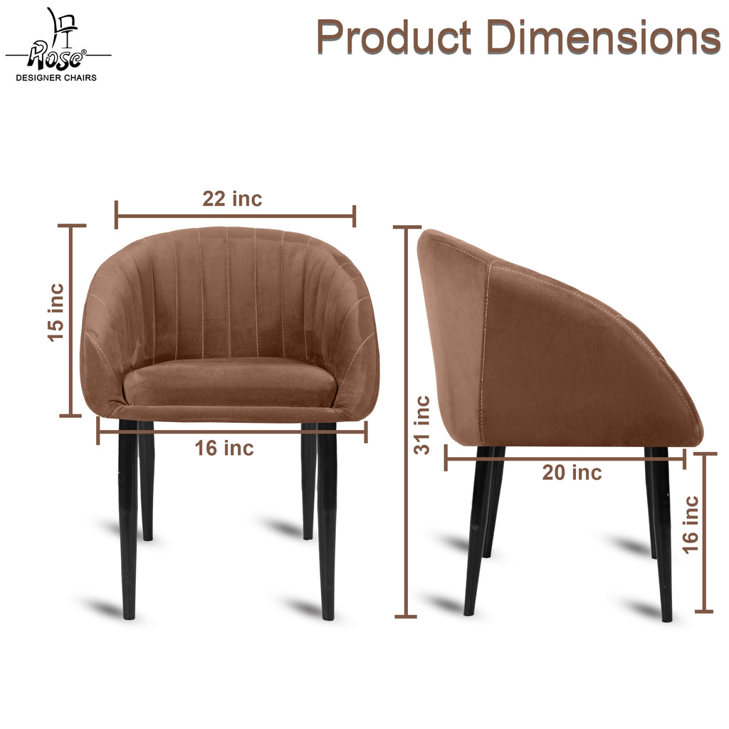 ROSE® Amber Dining Chair | Velvet