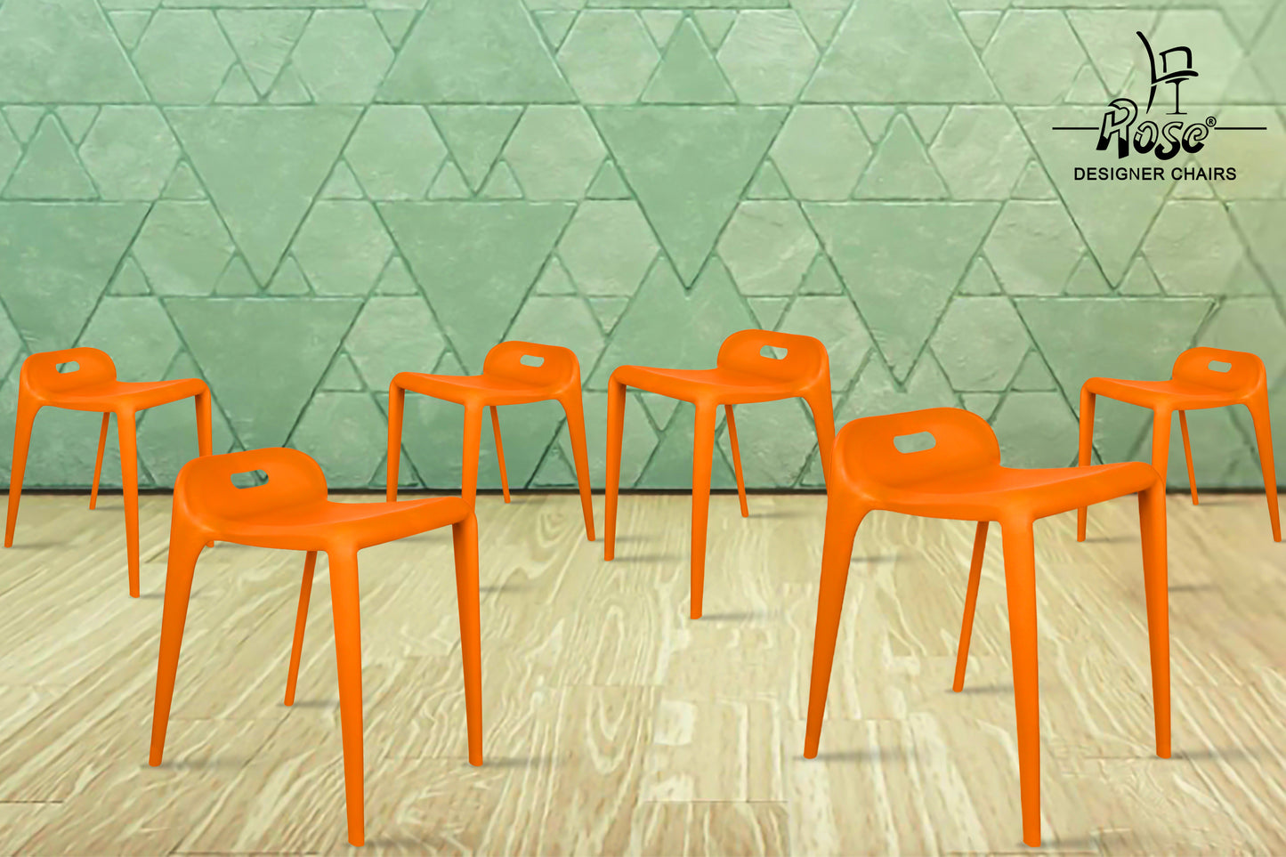 ROSE® Mars Cafe Plastic Stool