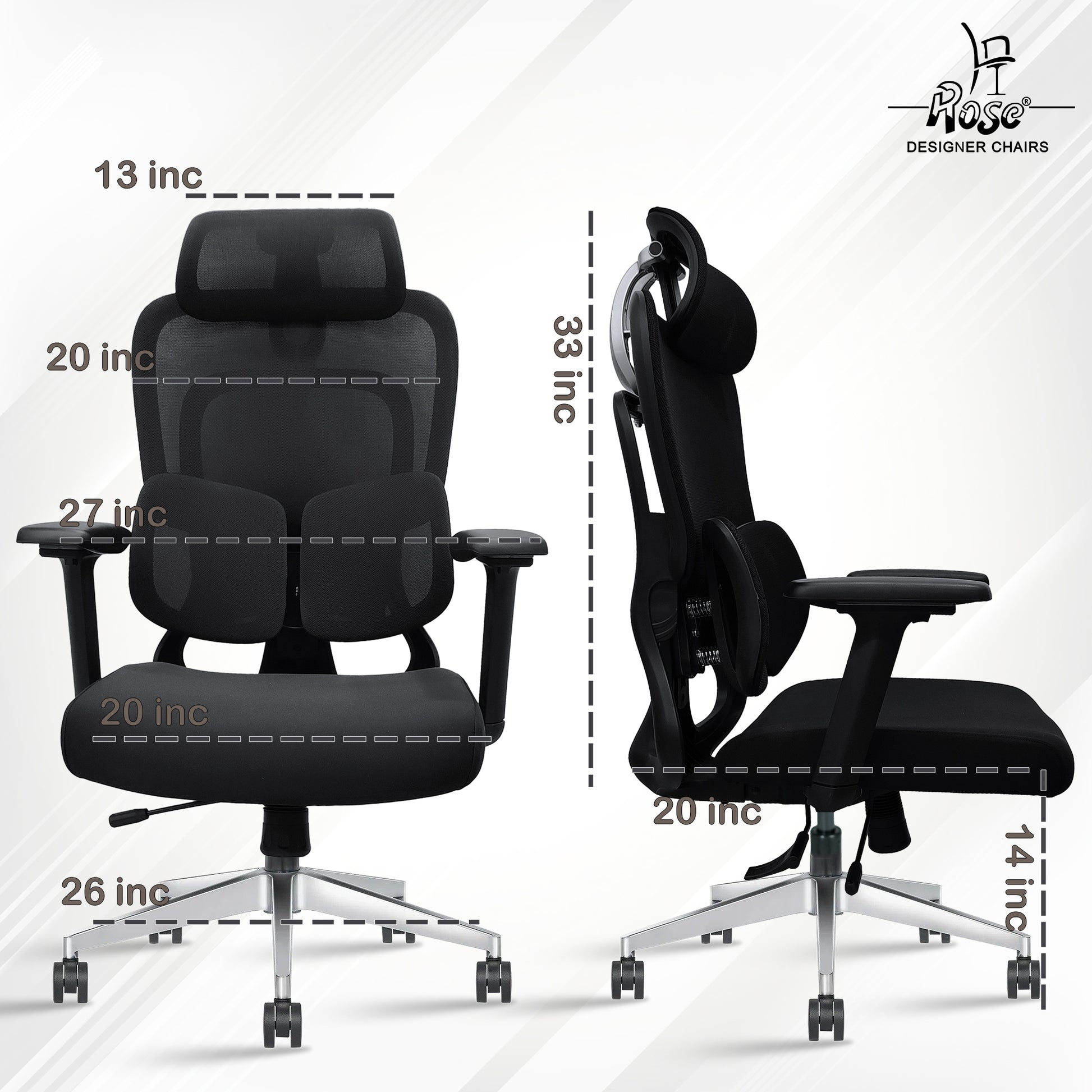 ROSE® Cartier Premium – Supreme Support Ergonomic Office Chair