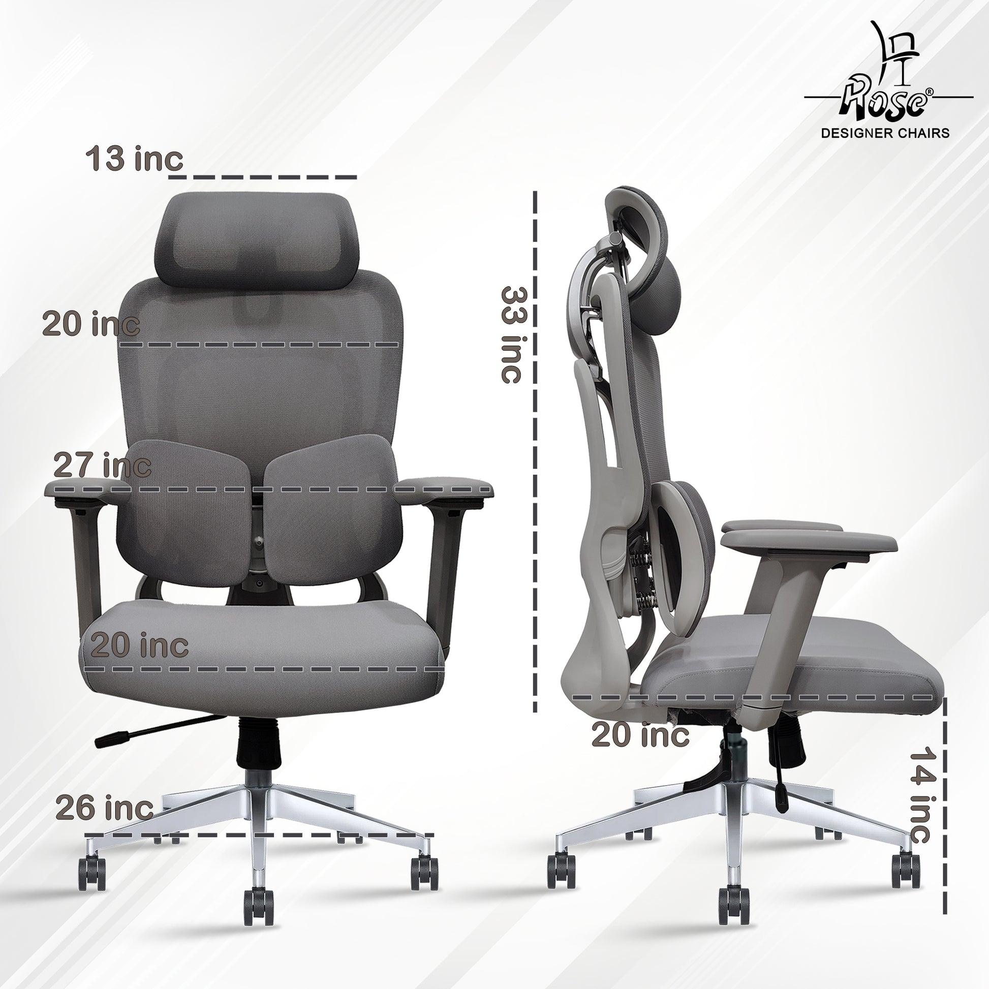 ROSE® Cartier Premium – Supreme Support Ergonomic Office Chair