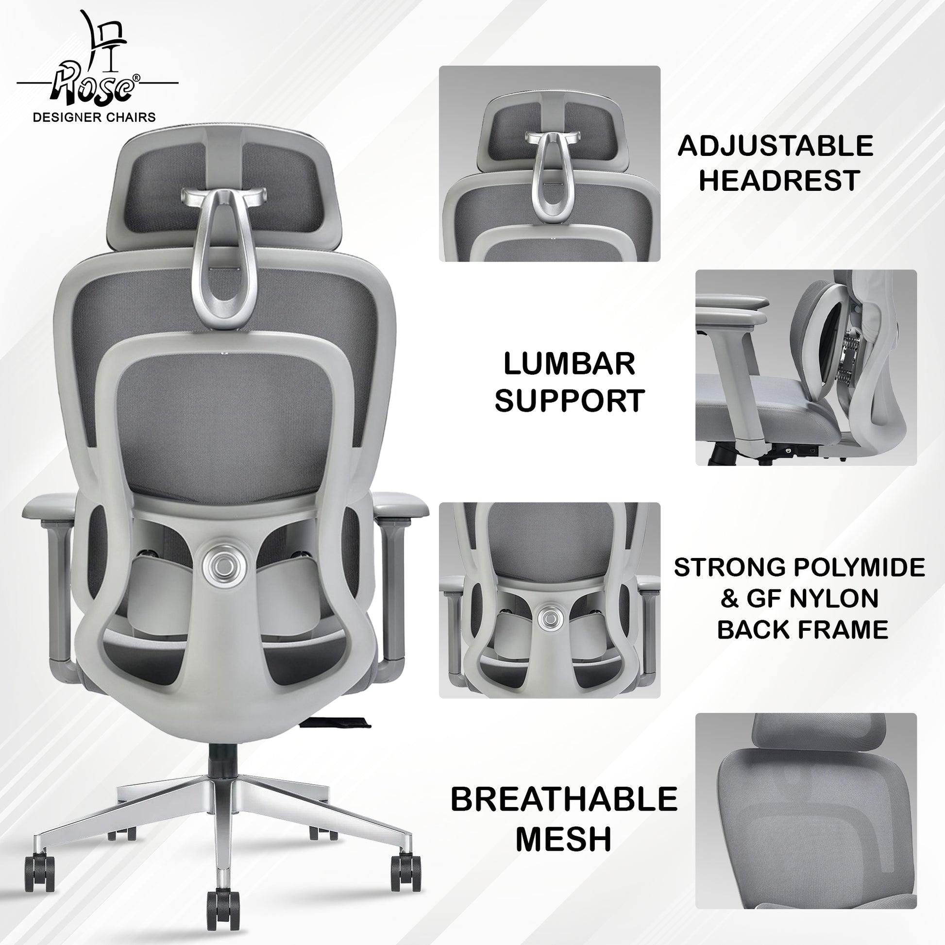 ROSE® Cartier Premium – Supreme Support Ergonomic Office Chair
