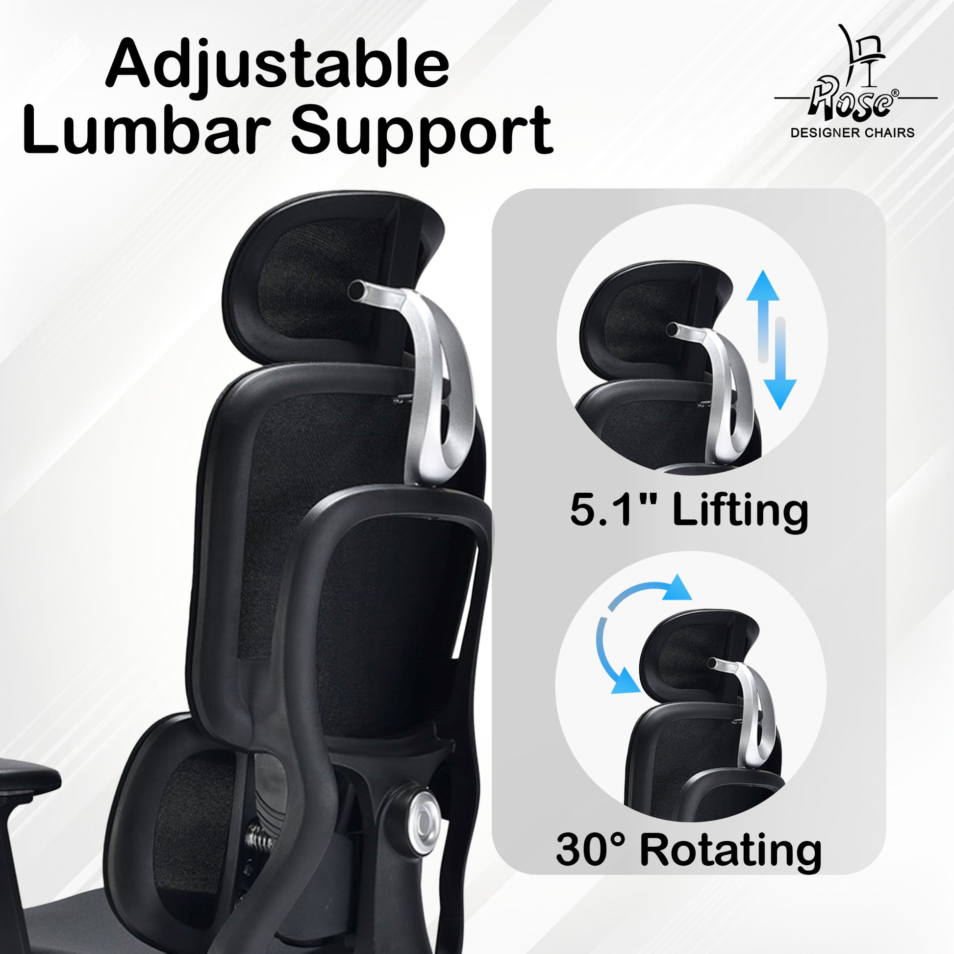 ROSE® Cartier Premium – Supreme Support Ergonomic Office Chair