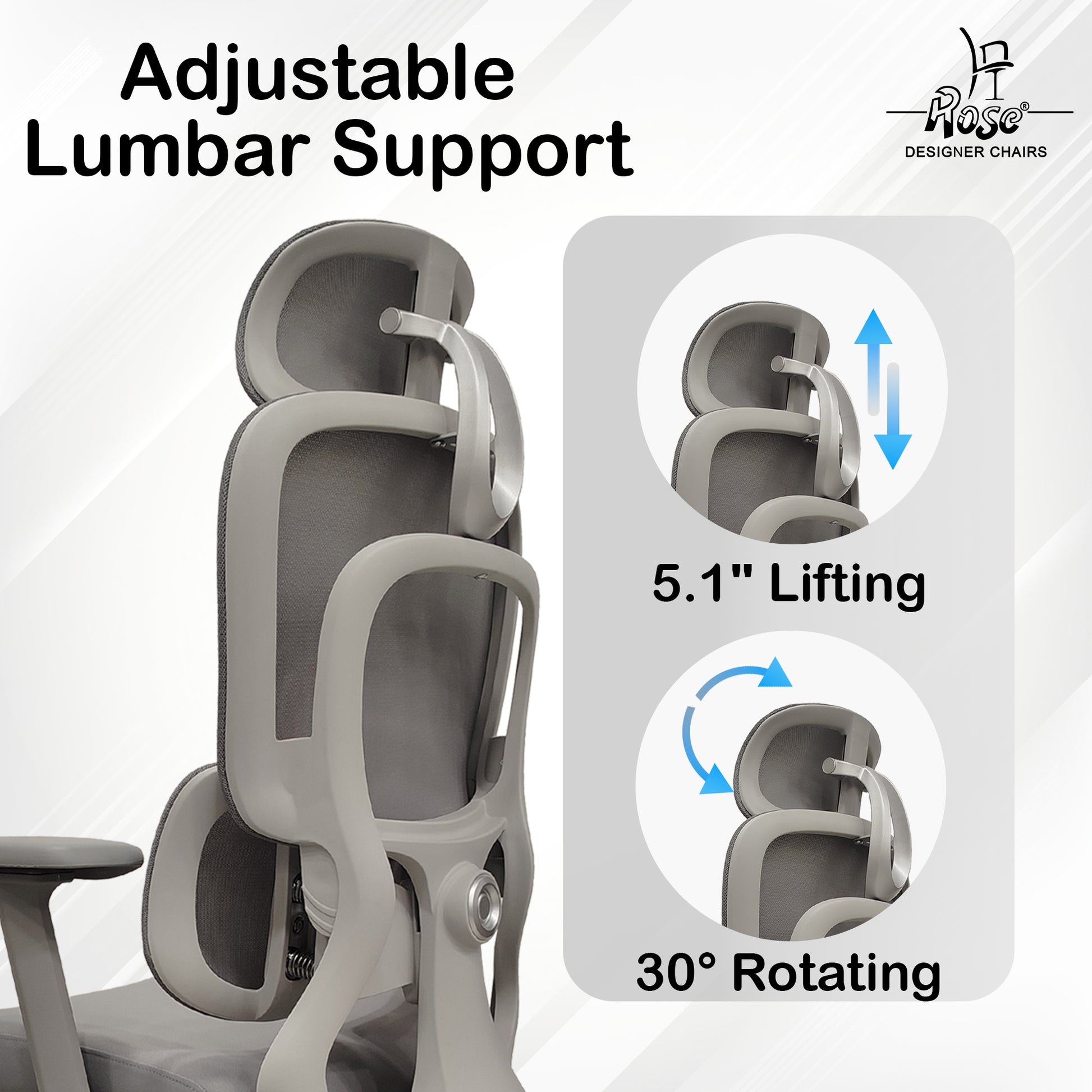 ROSE® Cartier Premium – Supreme Support Ergonomic Office Chair