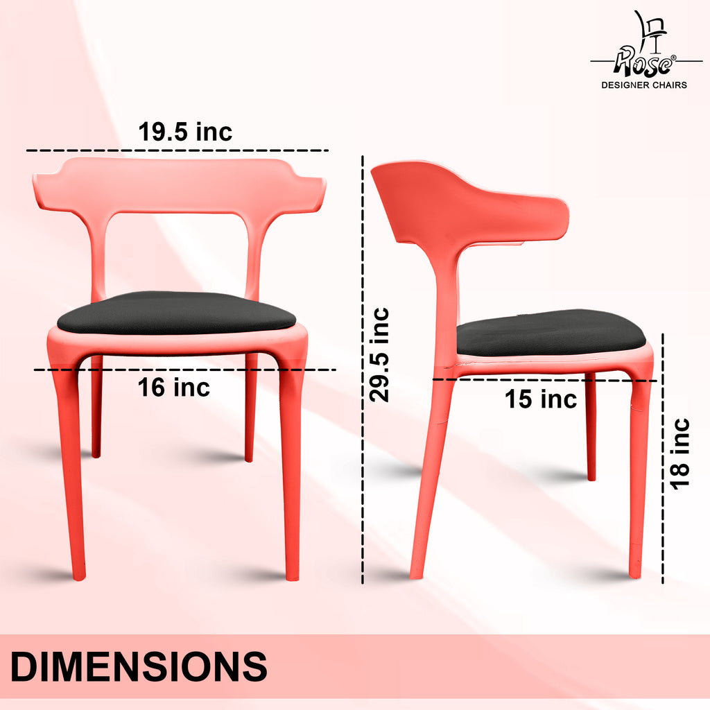 vision cushion black and red set of 2
