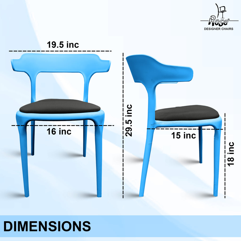 vision cushion black and blue  set of 2 