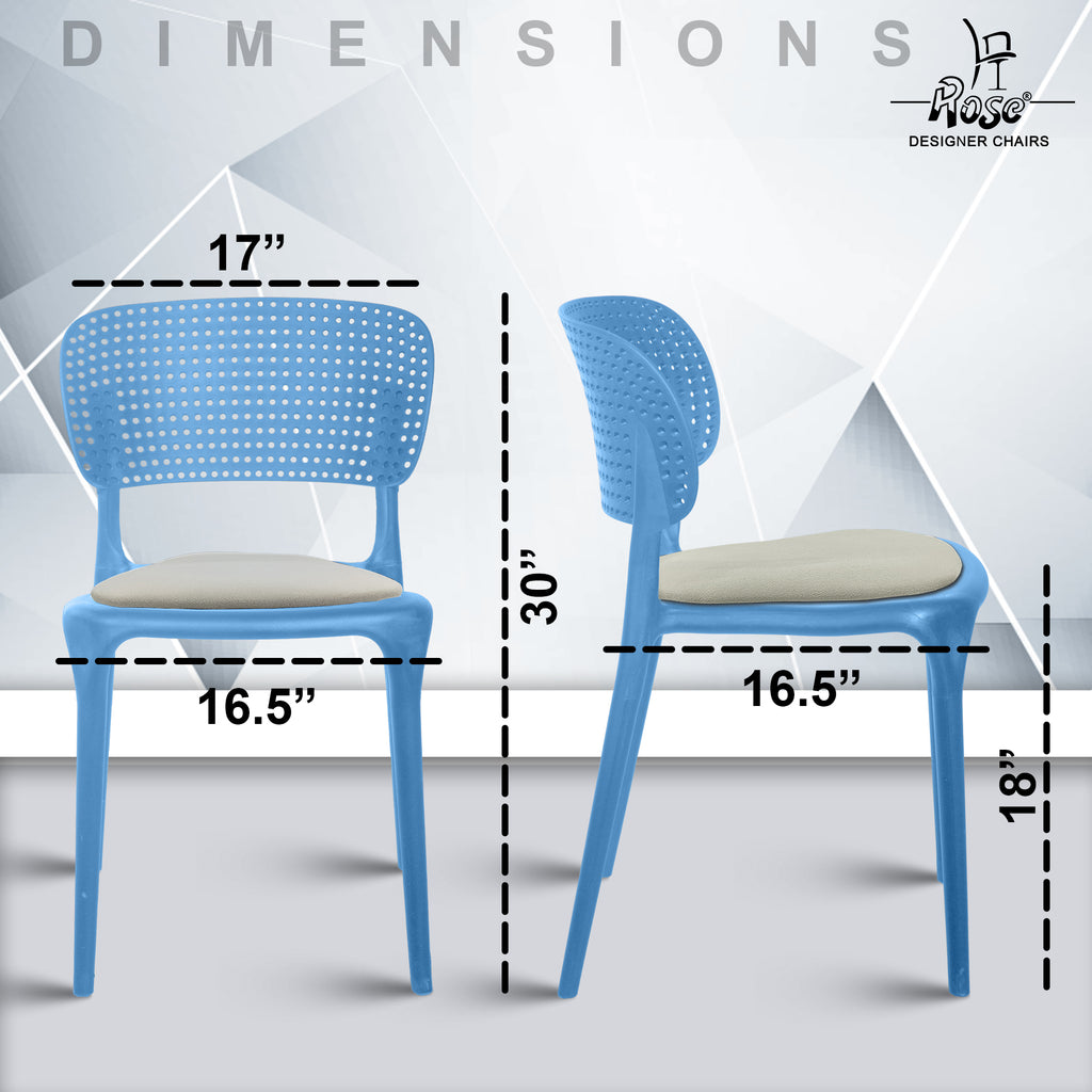 Evaa blue  cushion grey set of 2 dmensions
