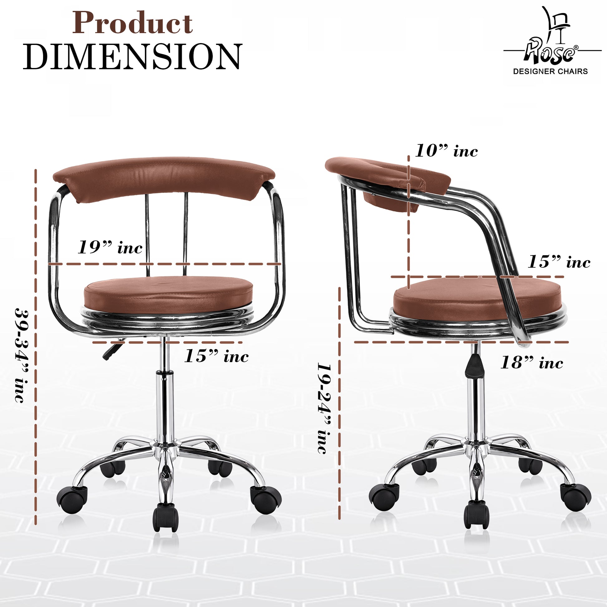 Kiya revoling brown set of 2 dimension