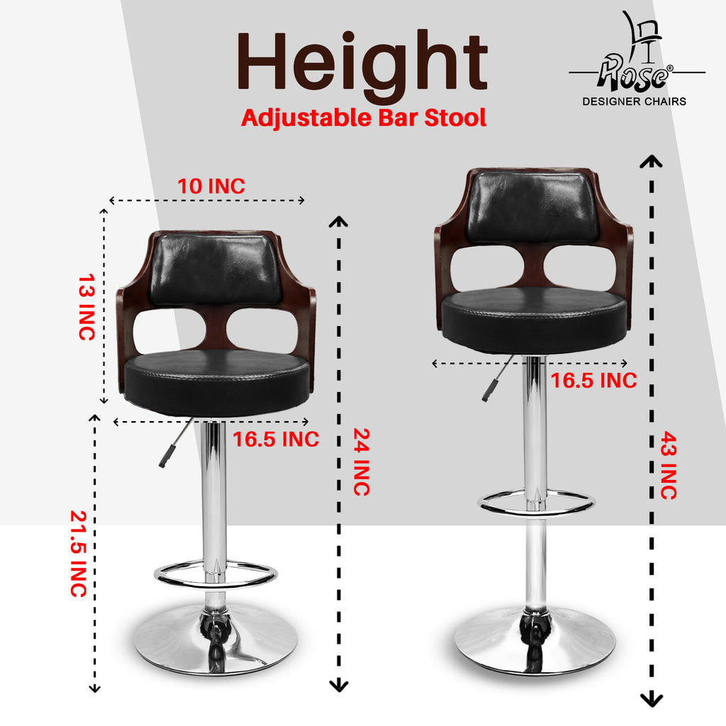 Riva Disc Bar Stool_ Black_Set of 1_Dimension
