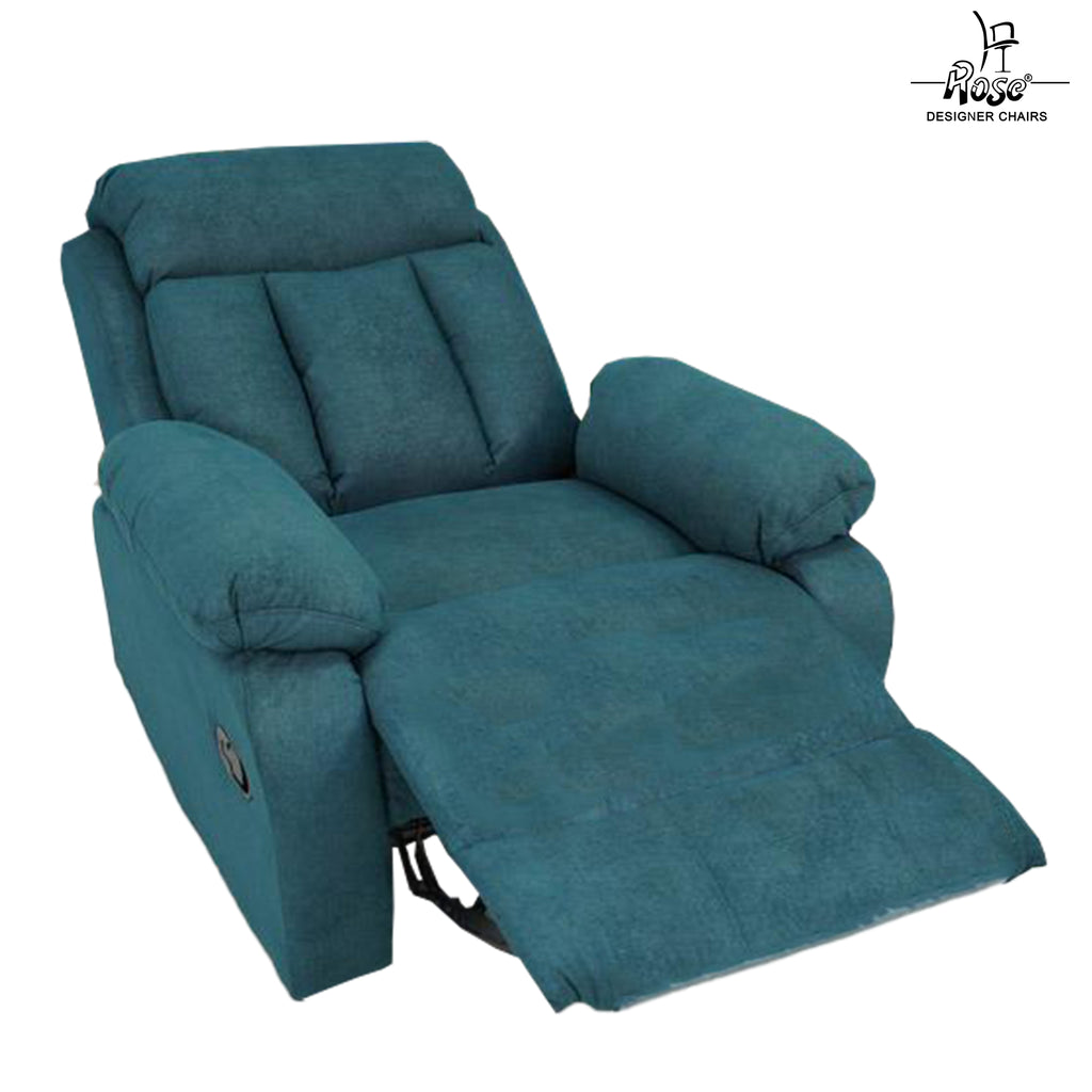 Rose Denmark Recliner | Single R | Manual Recliner (Peacock green)