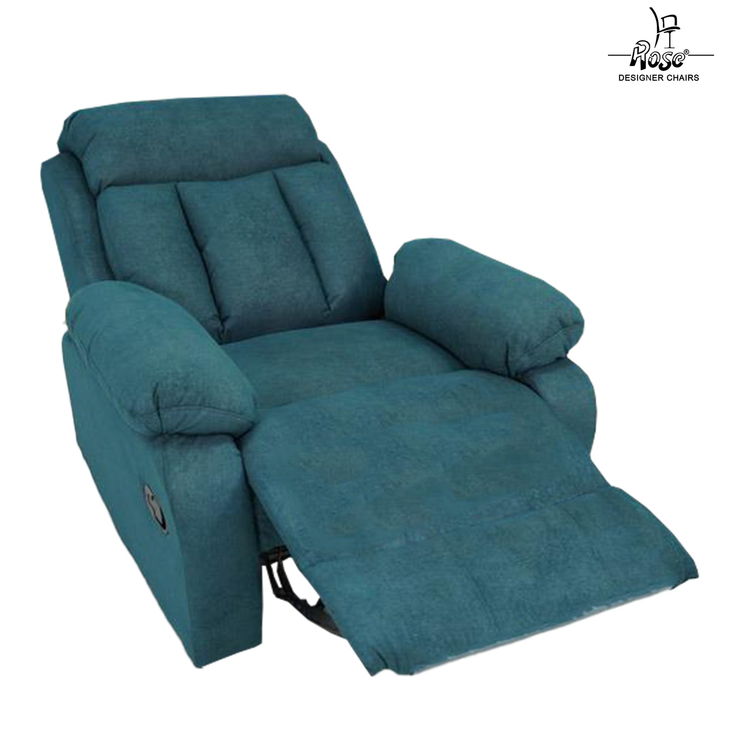 Rose Denmark Recliner | Single R | Manual Recliner (Peacock green)