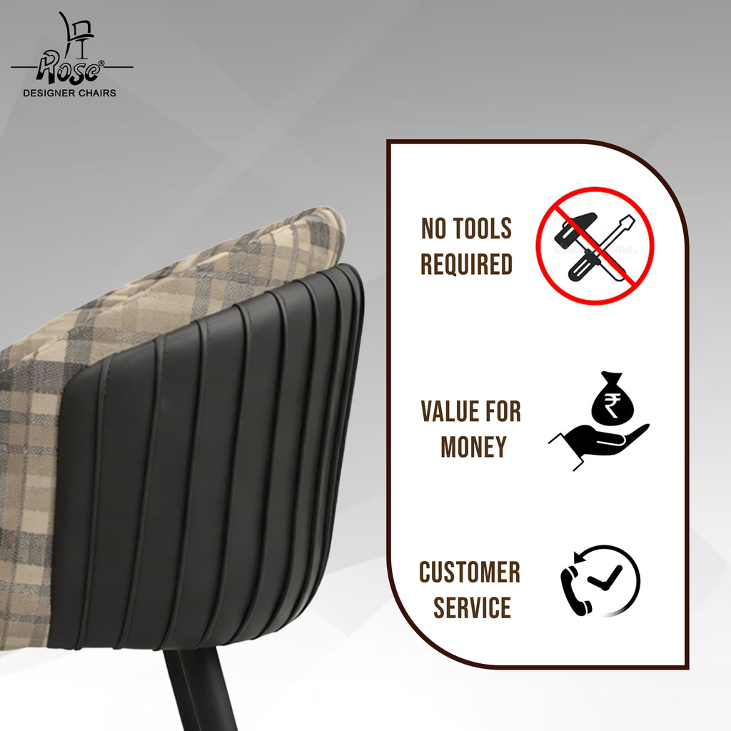 Aira  designer velvet dining chair set 4 services