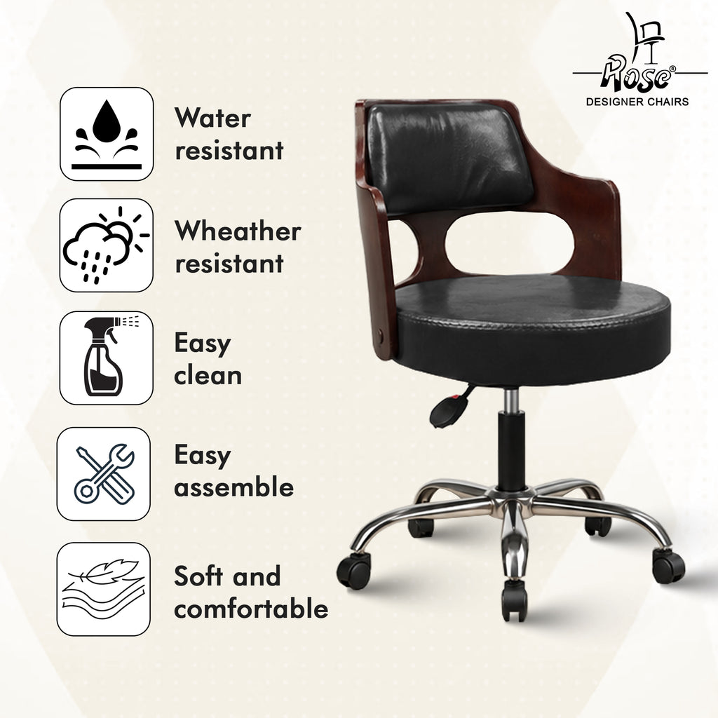Riva Revolving Bar Stool_Midnight Black_Set of 1_Feature_02