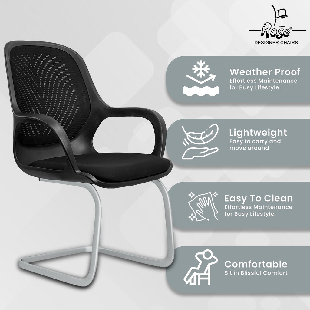 Zaria full black vistar chair featurs 2 