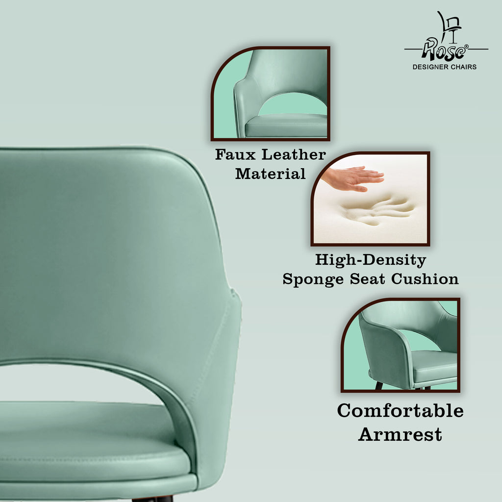 Yuri Faux Leather Chair Pistachio (Green)Set of 4 Features