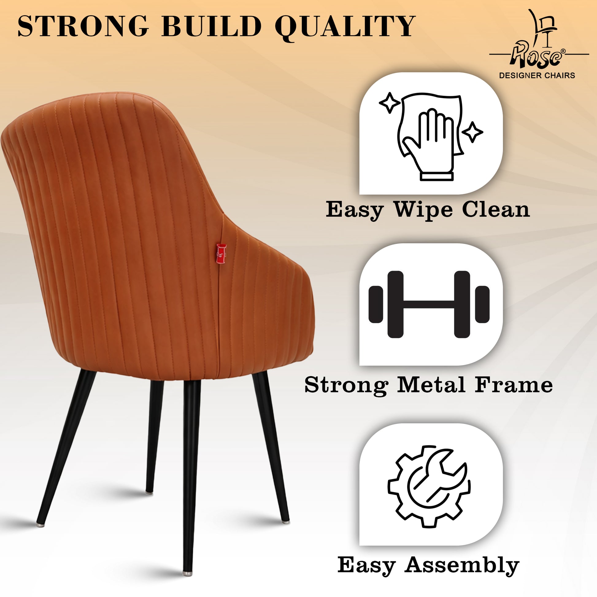 Valencia leather dining chair set of 2 features 2