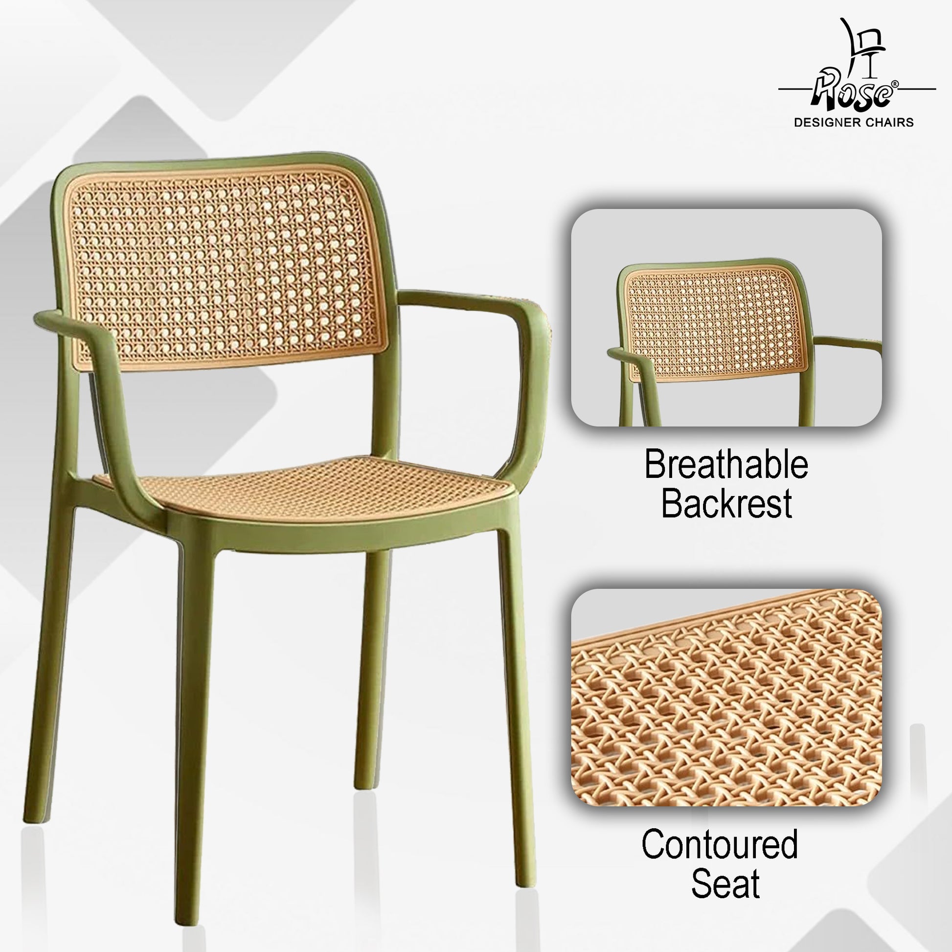 Tokiyo Chair (Green) Set of 2 Features 2